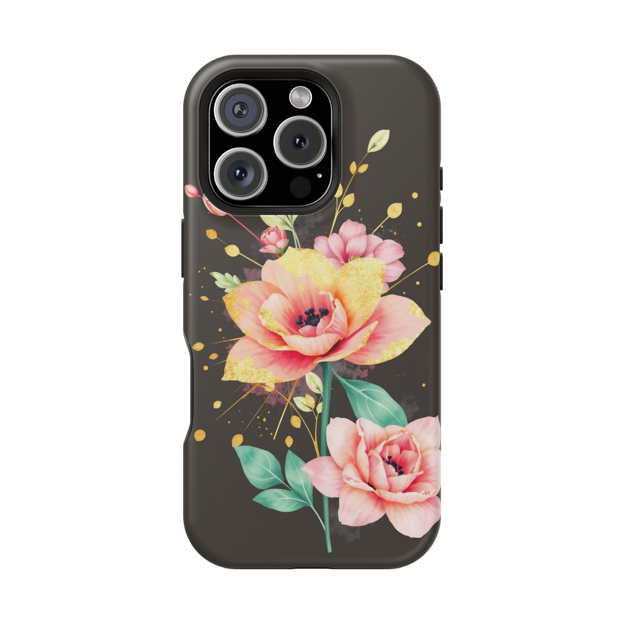 iPhone Earthy Floral Watercolor Splash Design Clean iPhone 14 Minimal · iPhone C