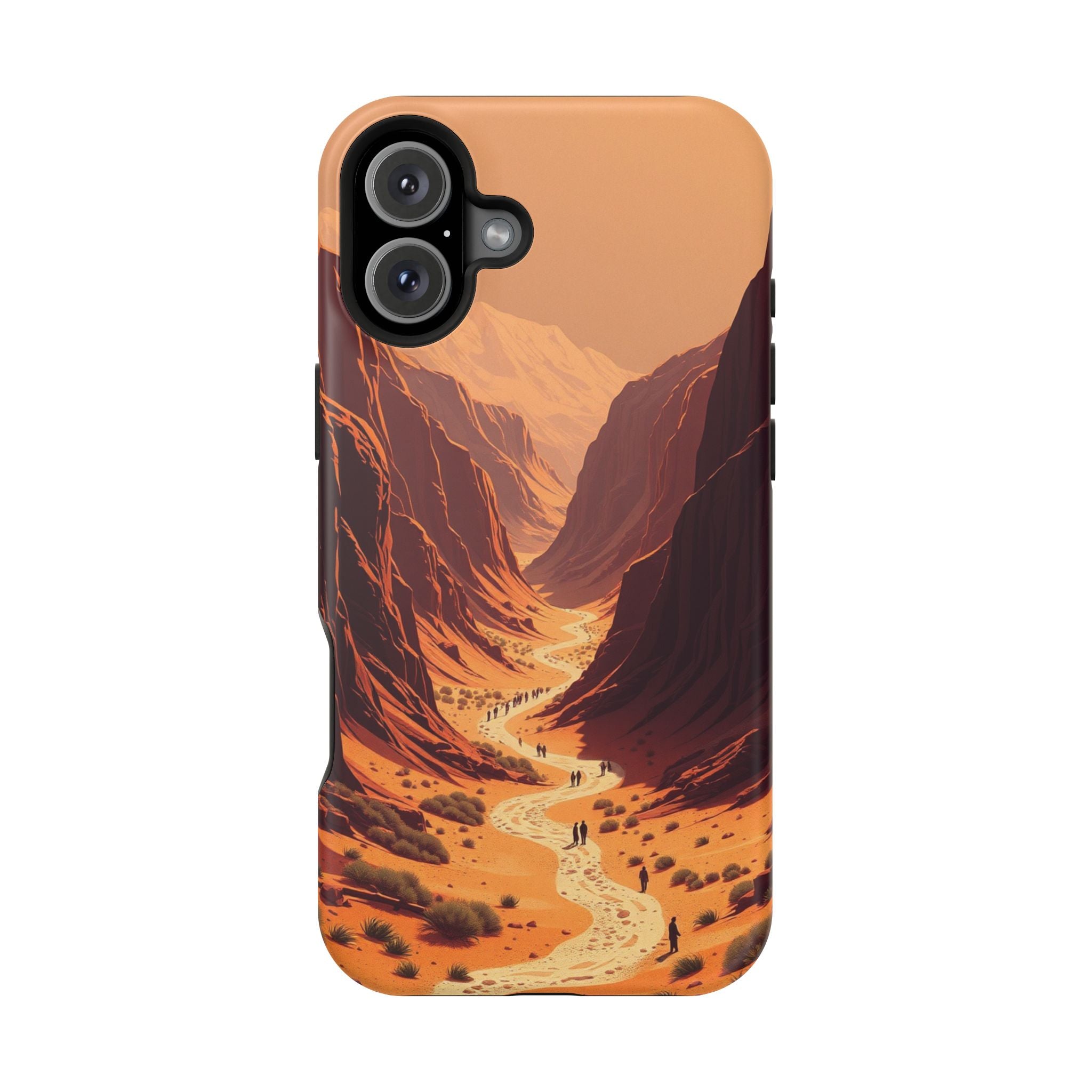 iPhone Burnt Orange And Sand Valley Floor Slim iPhone Everyday Designer · iPhone