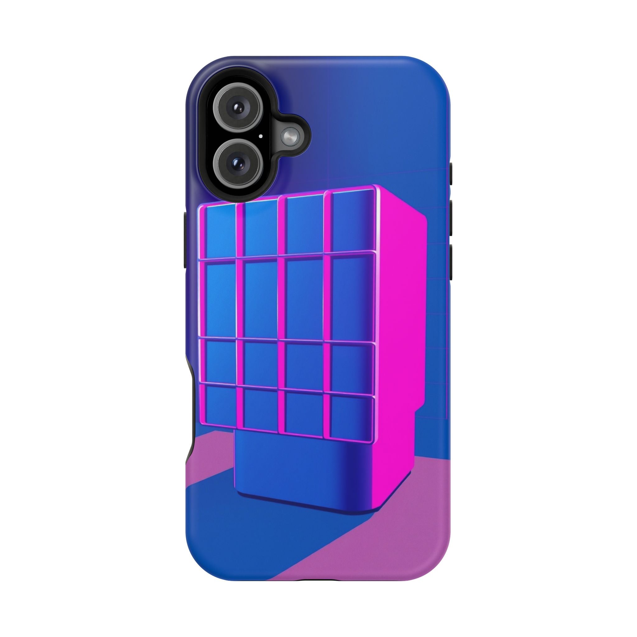 iPhone Earthy 80s Grid Synthwave Design Slim Everyday Designer Case · iPhone Cas