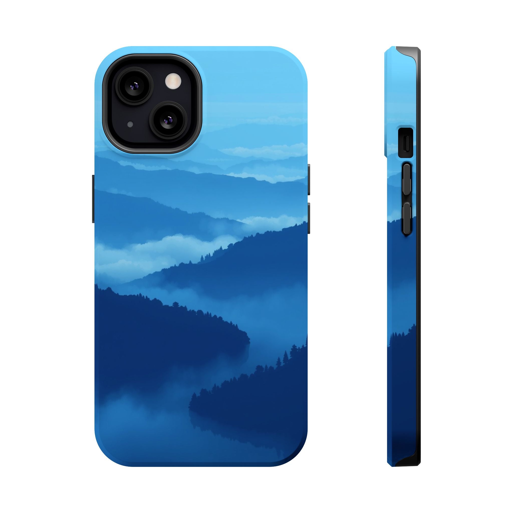 iPhone Fog Rolling Over Hills Pixel Art -Bit Slim iPhone Everyday · iPhone Case