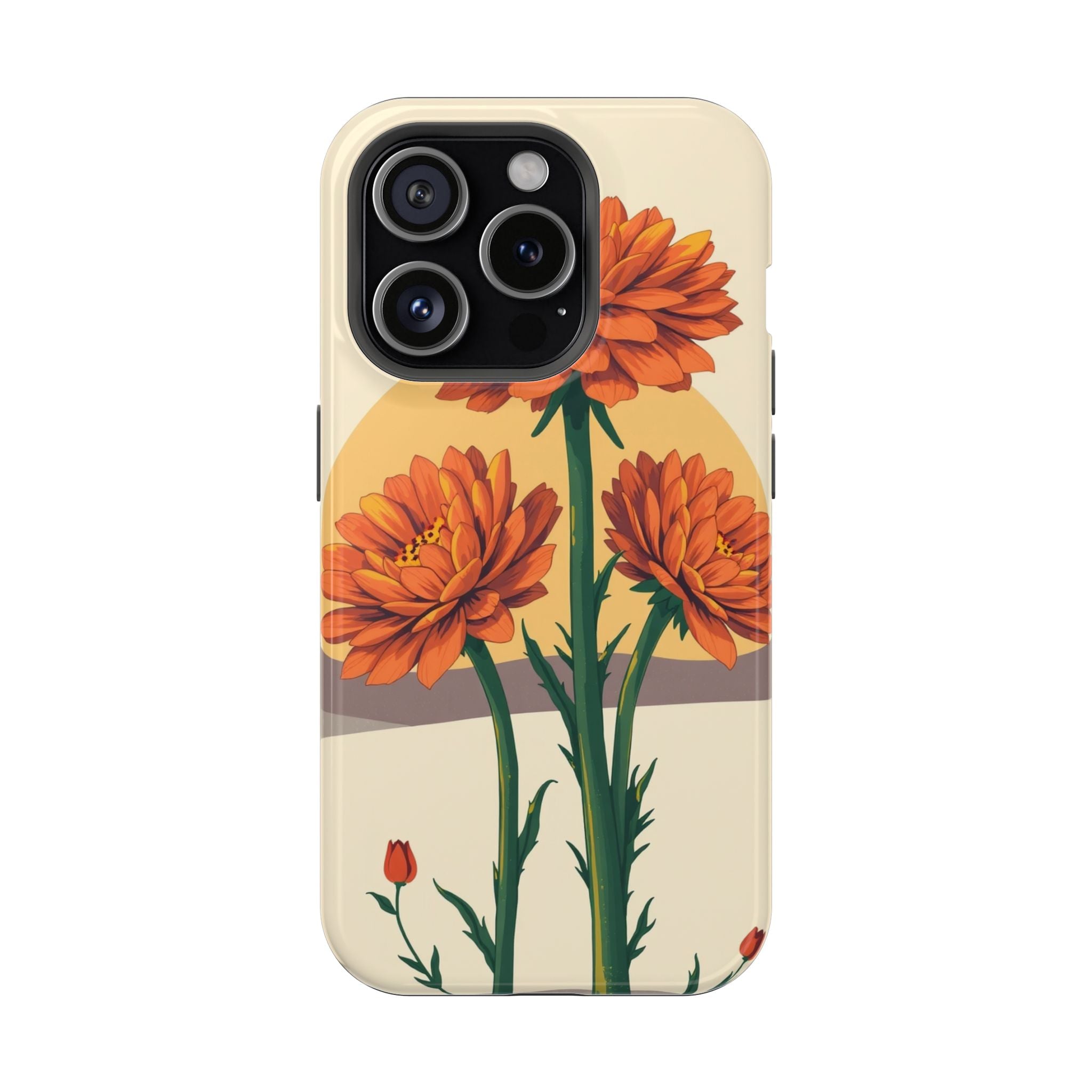 iPhone Ranunculus Stack Bold Art Bold Modern Everyday Snap Case · iPhone Case