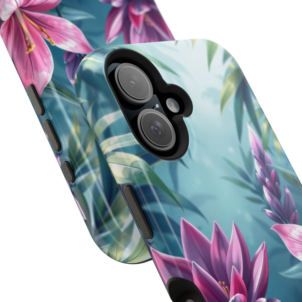 iPhone Indigo And Violet Jungle Floral Slim Everyday Designer Case · iPhone Case