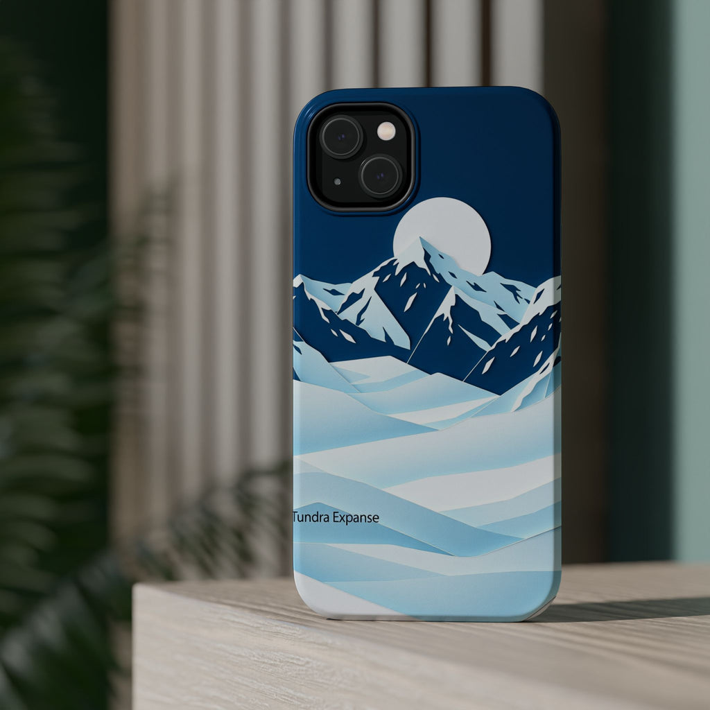 iPhone Midnight Blue And Silver Tundra Expanse Clean iPhone 12 Minimal · iPhone