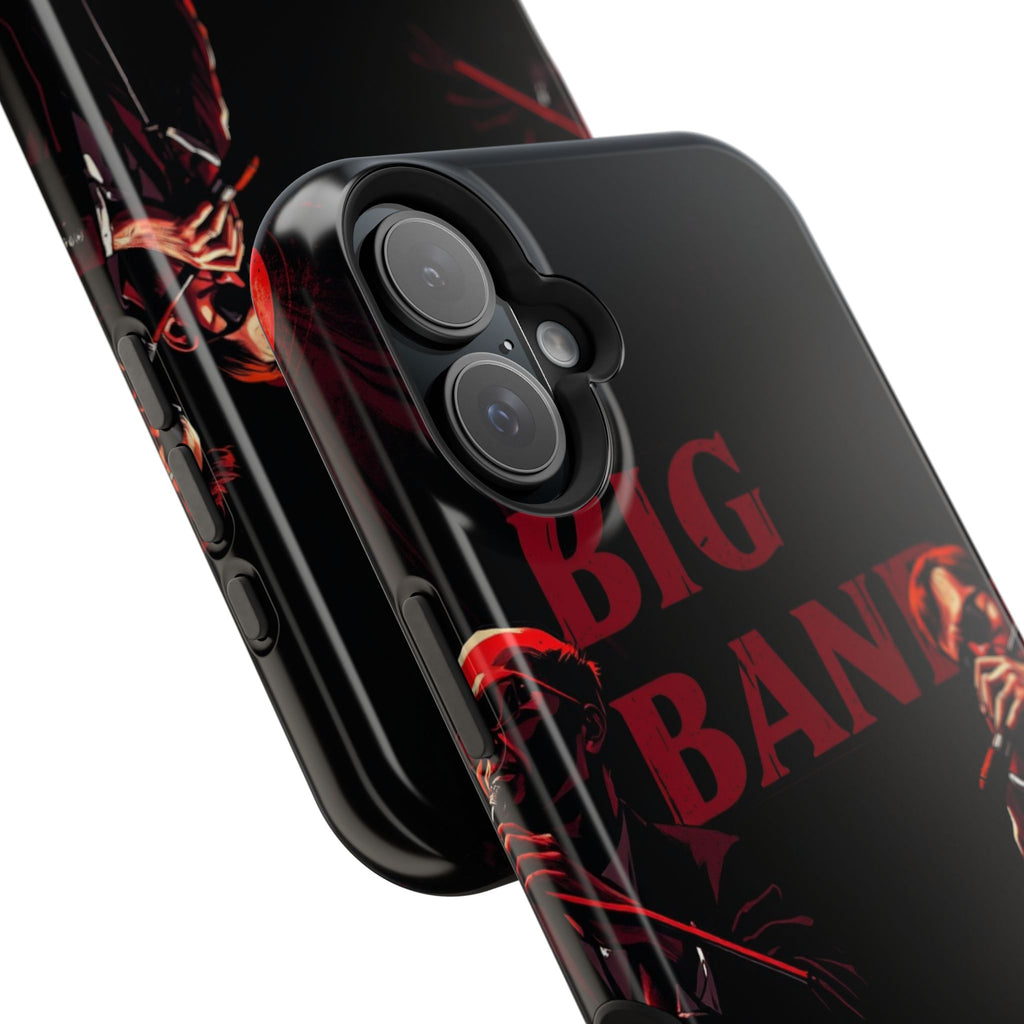 iPhone Black And Crimson Big Band Era Slim Everyday Designer Case · iPhone Case