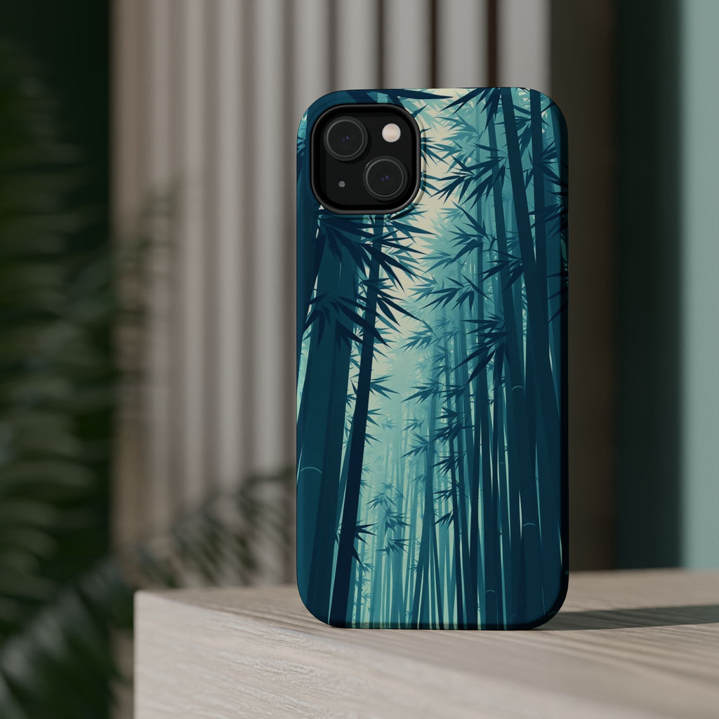 iPhone Mint And Blush Bamboo Grove 18 Slim Everyday Designer Case · iPhone Case
