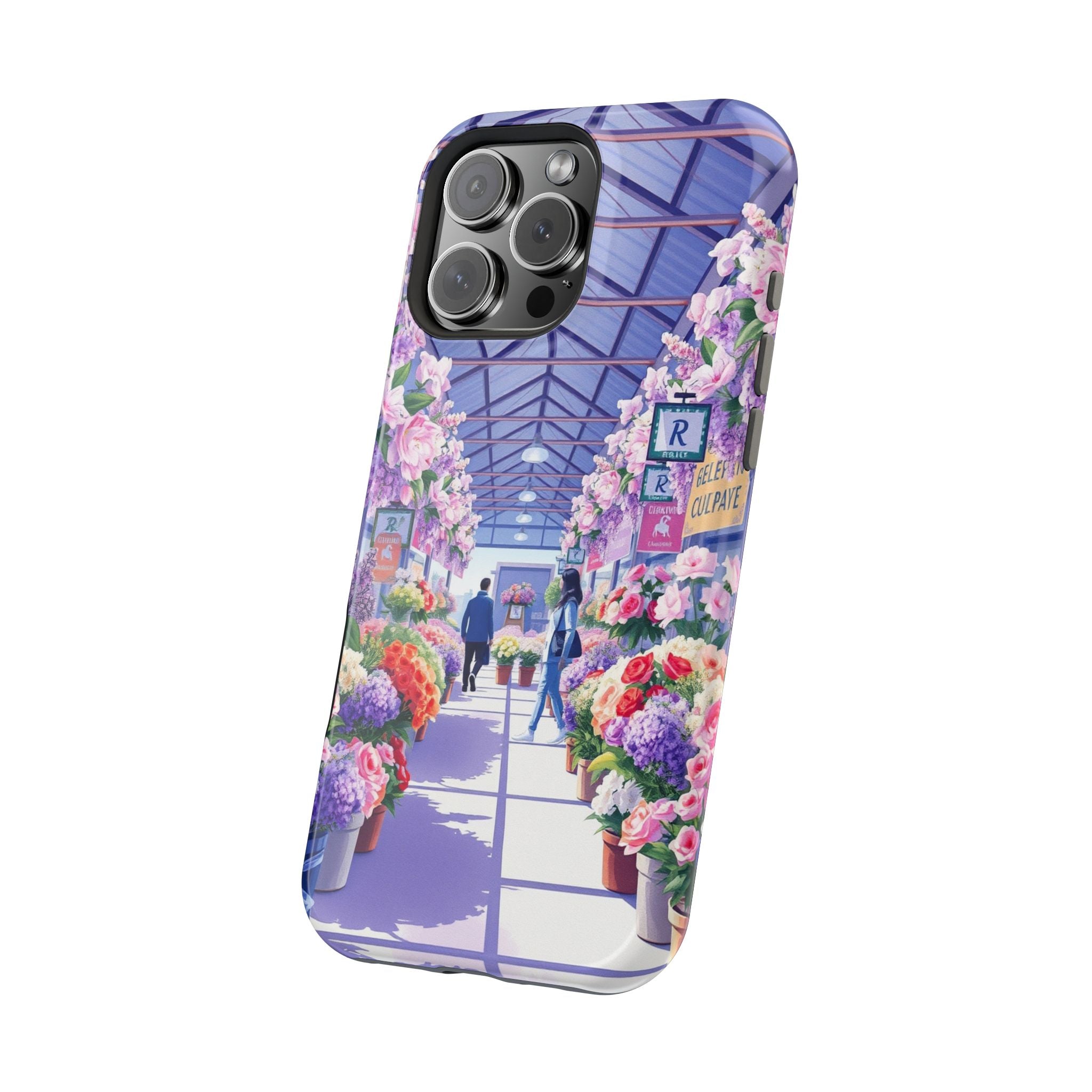 iPhone Flower Market Cinematic Art Clean Minimal Snap Cas Slim Snap Case · iPhon