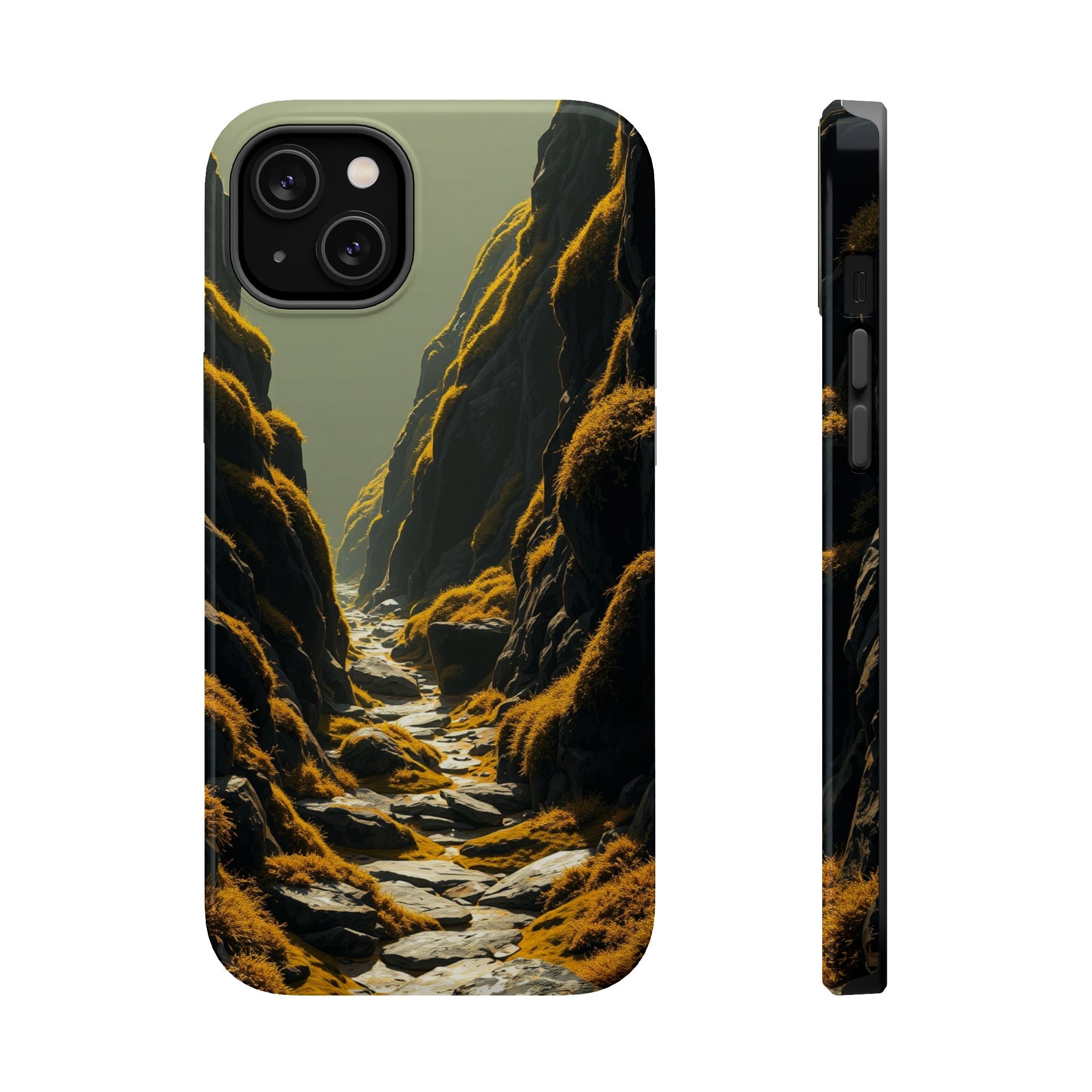 iPhone Moss Covered Rocks Enchanted Art Slim Everyday iPhone 14 · iPhone Case