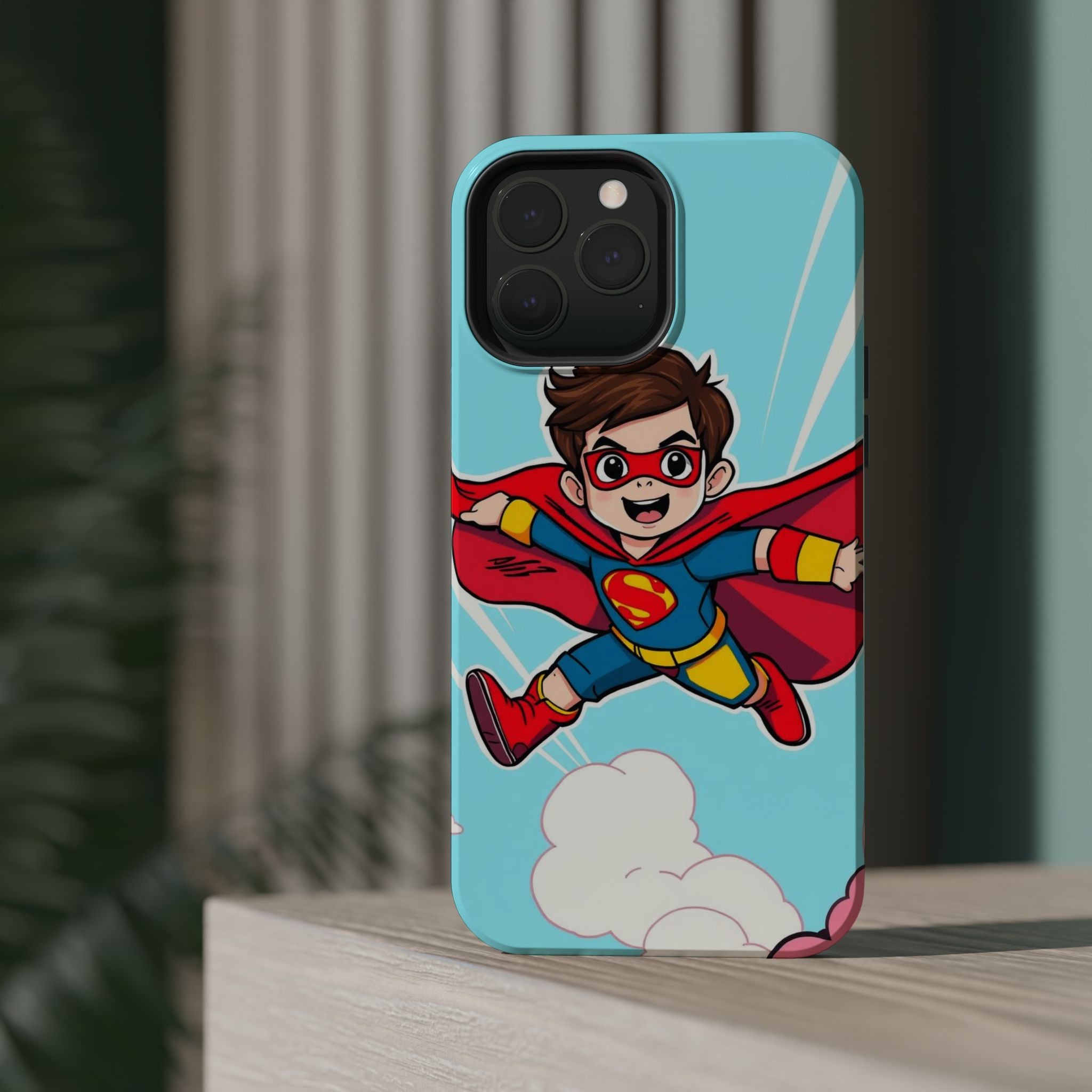 iPhone Kid Superhero Flying Kids Fun iPhone Phone Case Gift Slim · iPhone Case