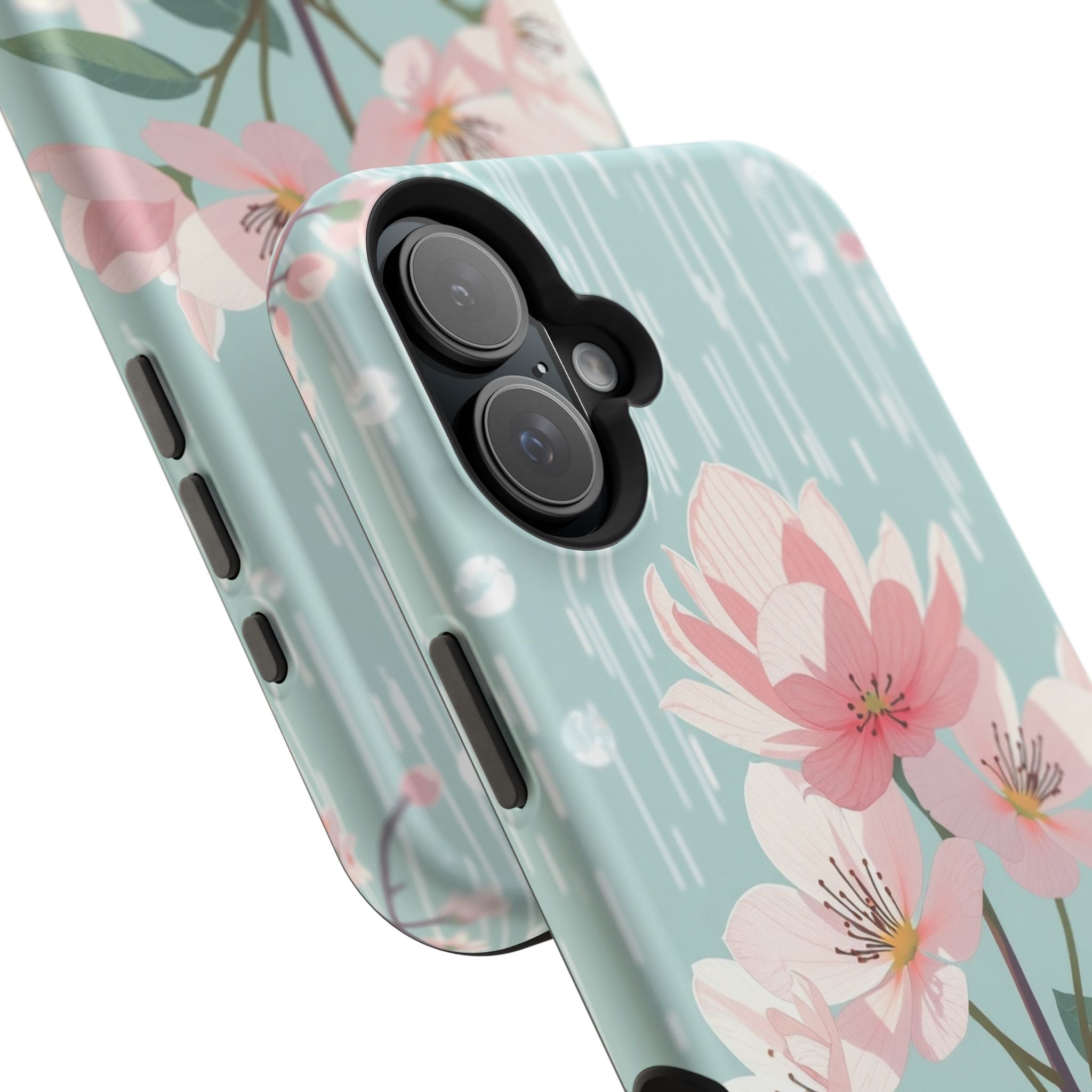 iPhone Mint And Blush Spring Shower Bloom Slim iPhone Everyday Designer · iPhone