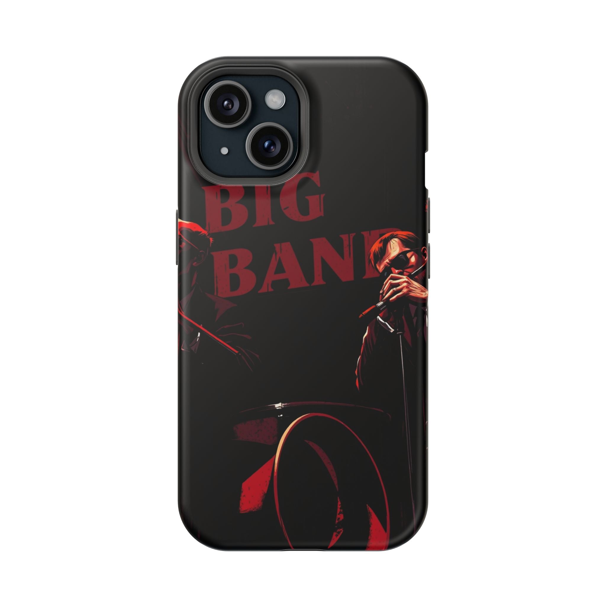 iPhone Black And Crimson Big Band Era Slim Everyday Designer Case · iPhone Case