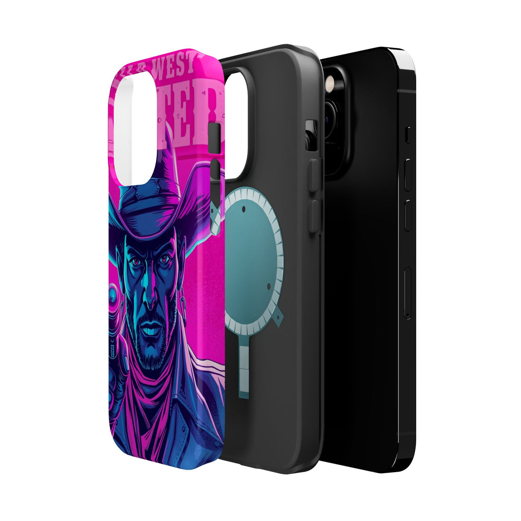iPhone Wild West Wanted Neon Cyberpunk Slim Everyday Designer Case · iPhone Case