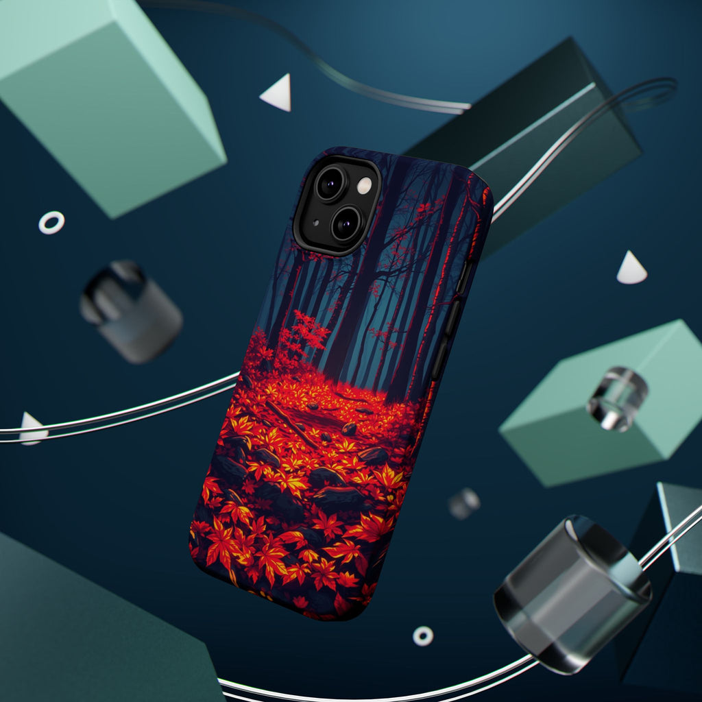 iPhone Black And Crimson Autumn Forest Floor Slim iPhone Everyday · iPhone Case