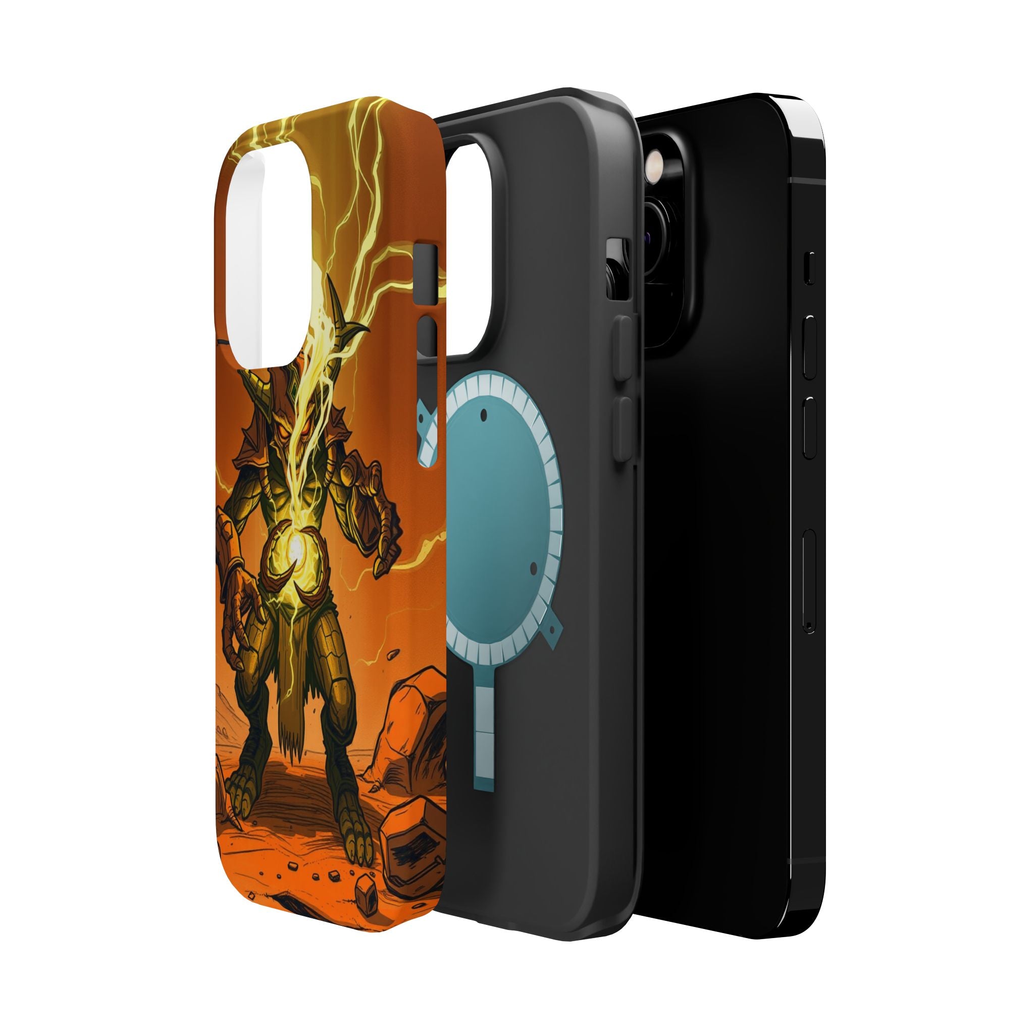 iPhone Burnt Orange And Sand Chaos Goblin Energy Clean Minimal Snap Case · iPhon