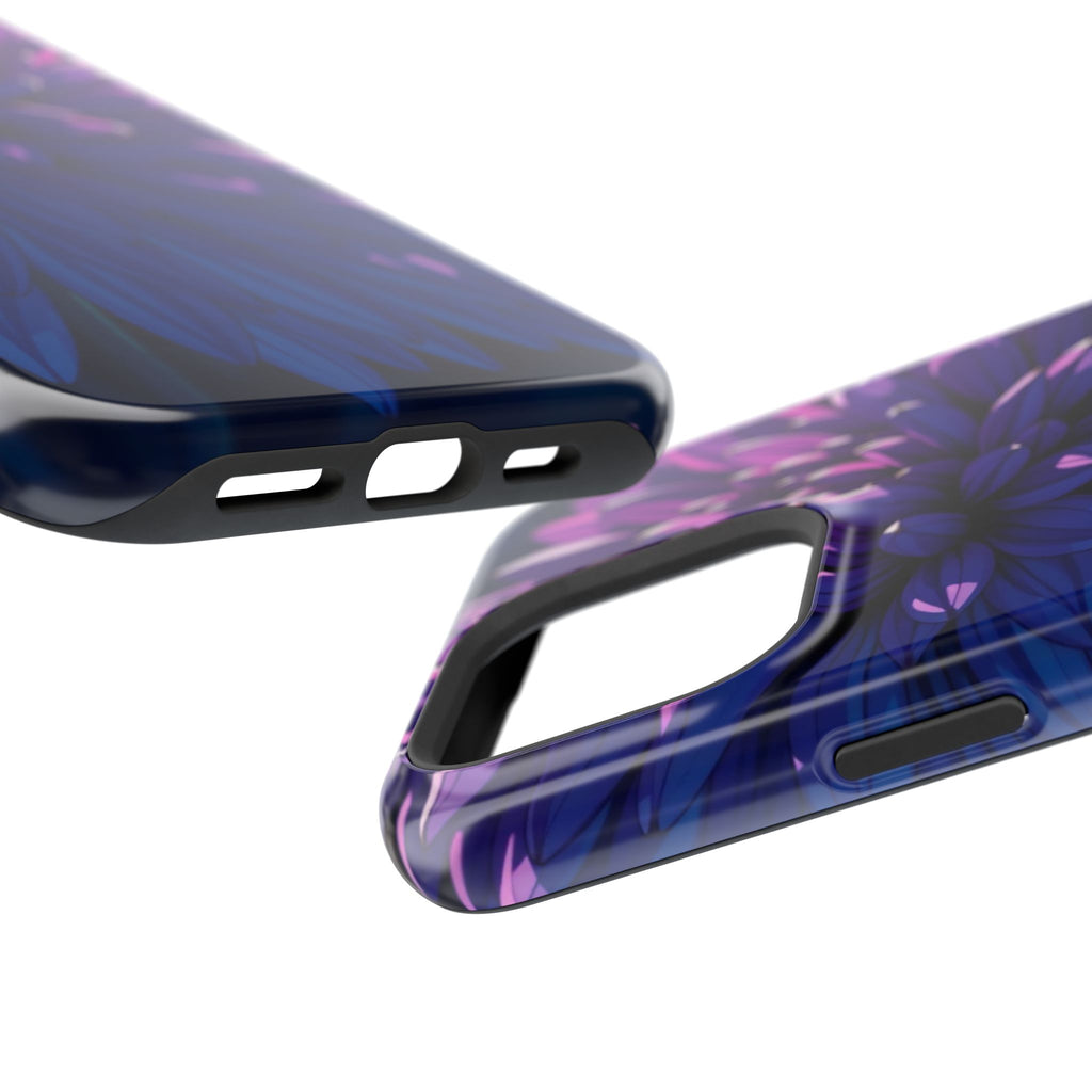 iPhone Indigo And Violet Chrysanthemum Classic Soft iPhone Finish · iPhone Case