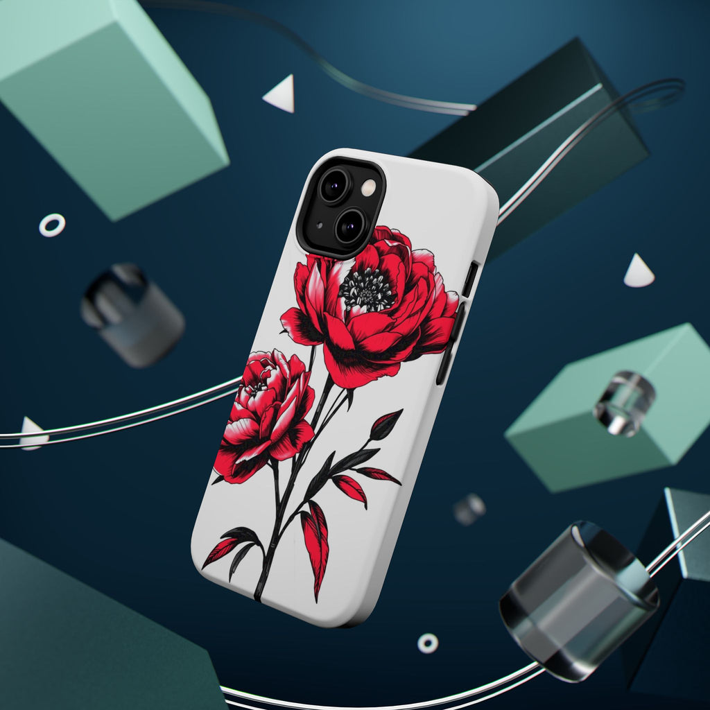 iPhone Vibrant Peony Bouquet Design Slim Everyday Designer Case · iPhone Case