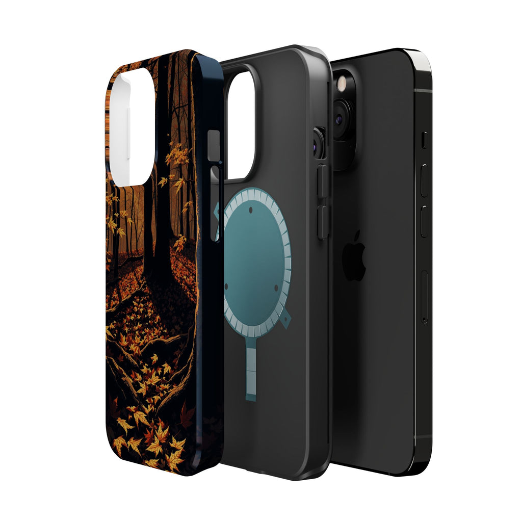iPhone Autumn Forest Floor Gold Foil Luxury Slim iPhone Everyday · iPhone Case