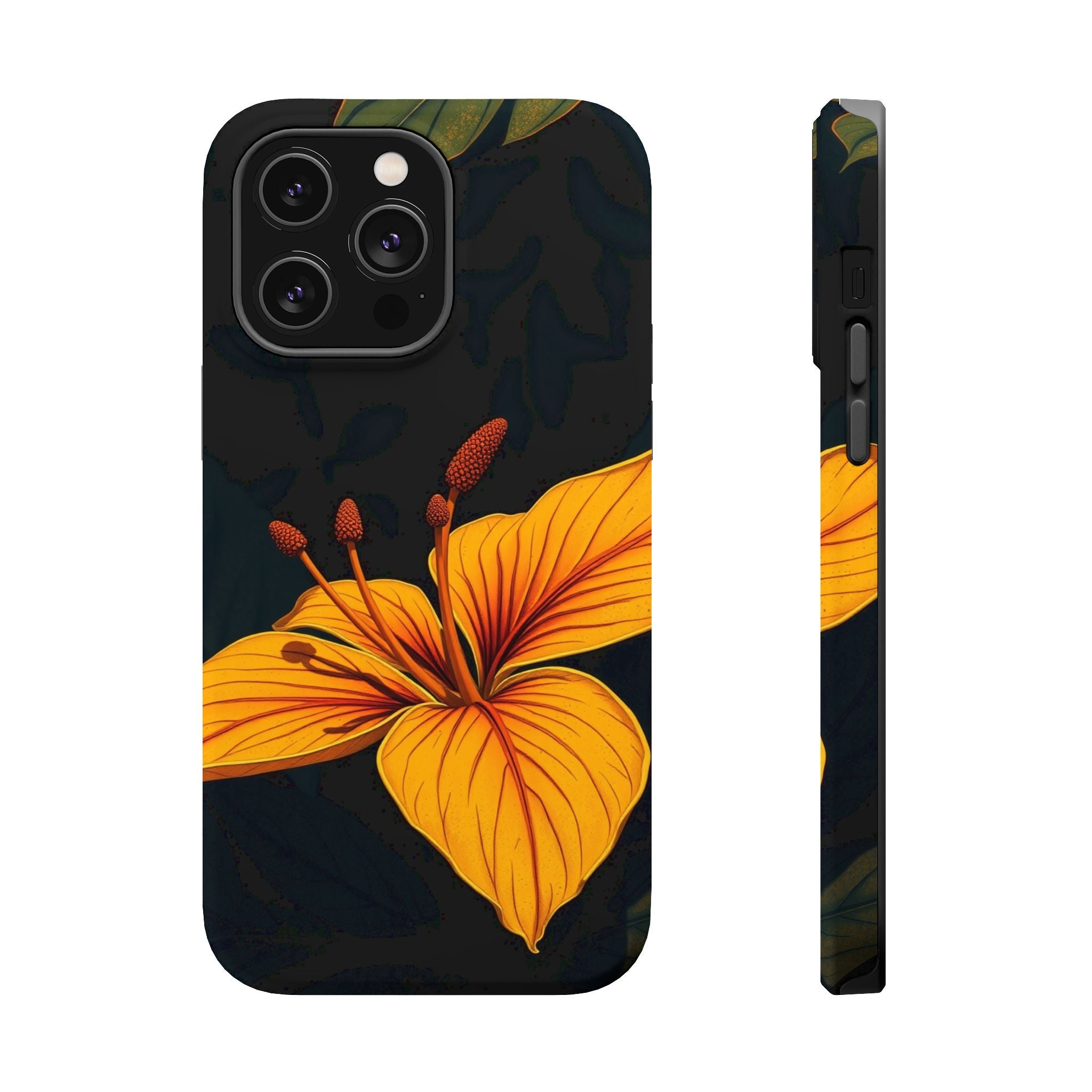 iPhone Earthy Tropical Bloom Design Artistic Everyday Cas Slim Snap Case · iPhon