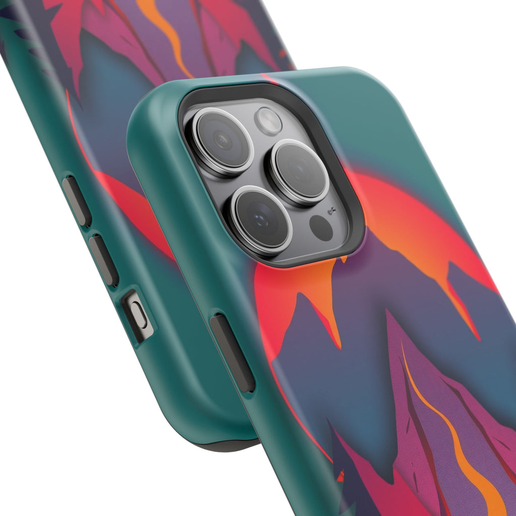 iPhone Cyan And Magenta Wildfire Glow Slim Everyday iPhone 12 Designer · iPhone