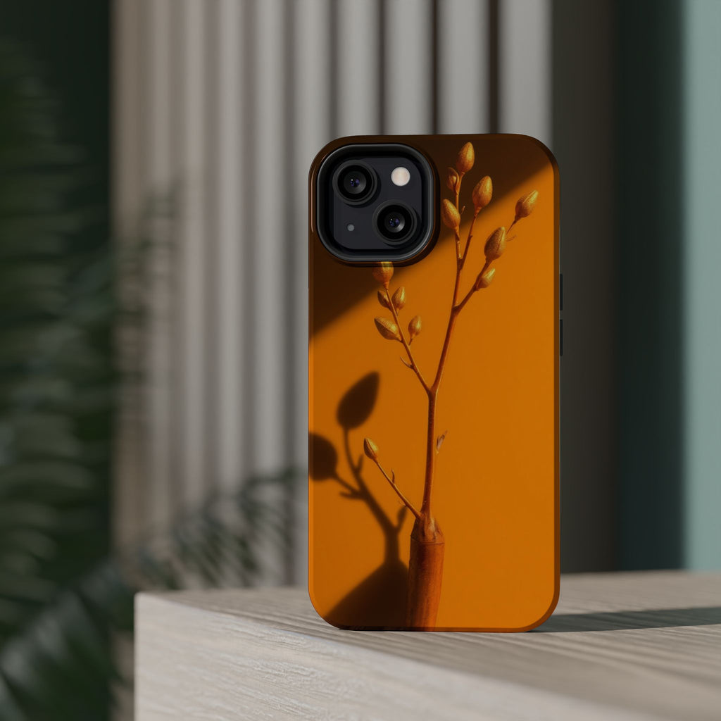 iPhone Mustard And Rust Minimalist Stem Slim Everyday iPhone Designer · iPhone C