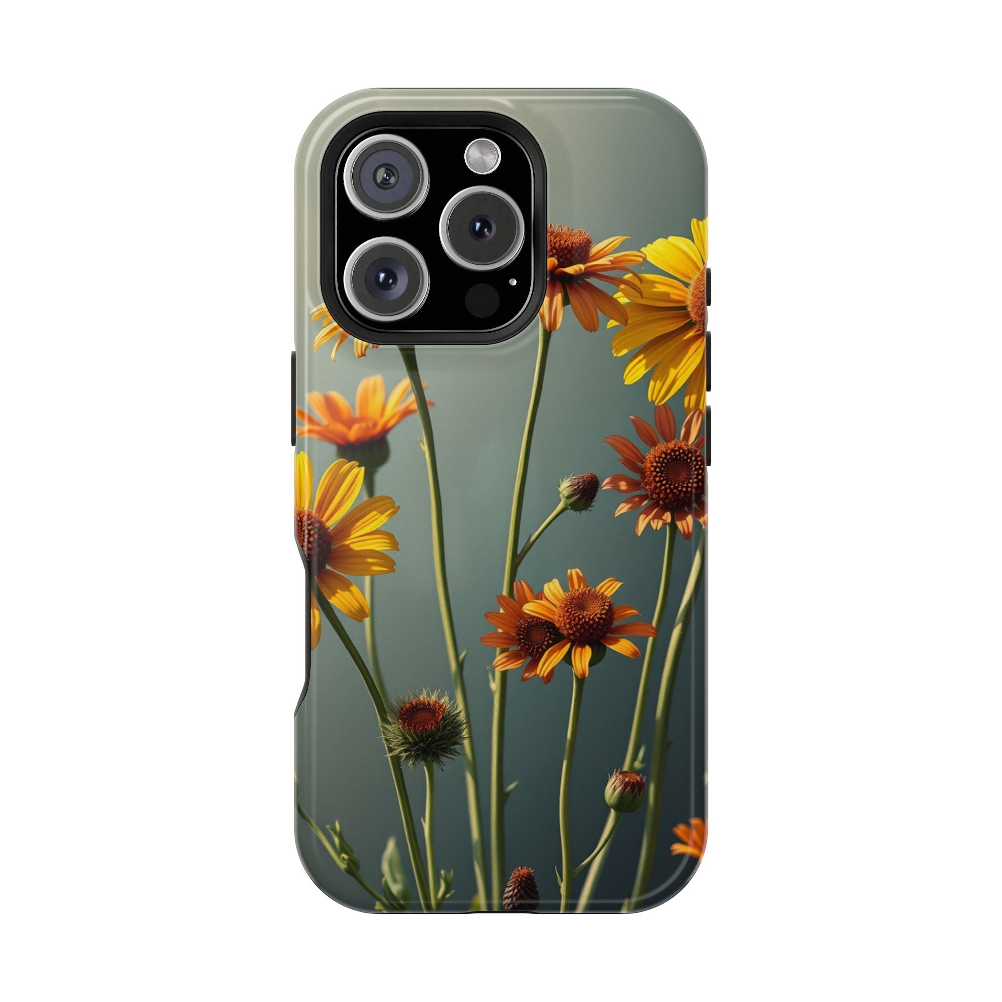 iPhone Mustard And Rust Wildflower Bunch Slim Everyday iPhone Designer · iPhone