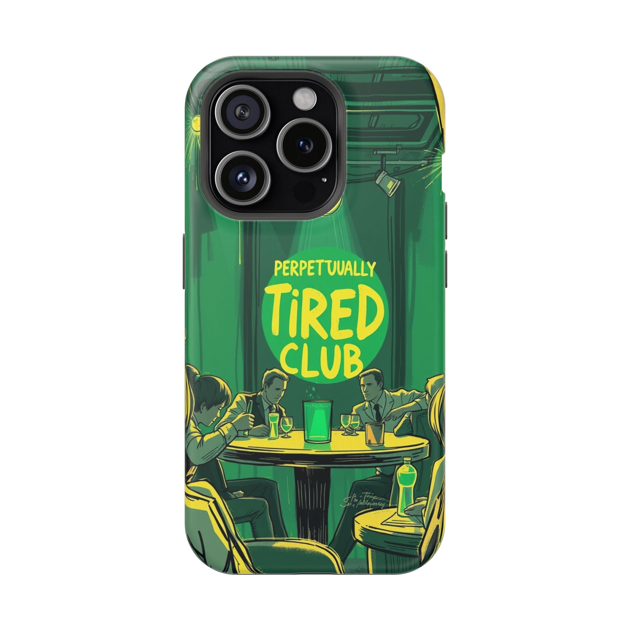 iPhone Radiant Perpetually Tired Club Design Slim Everyday Designer Case · iPhon