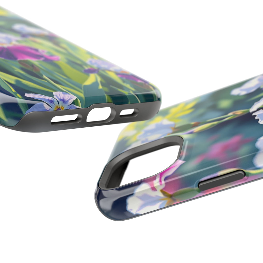 iPhone Vibrant Iris Garden Design Bold Modern Everyday Snap Case · iPhone Case