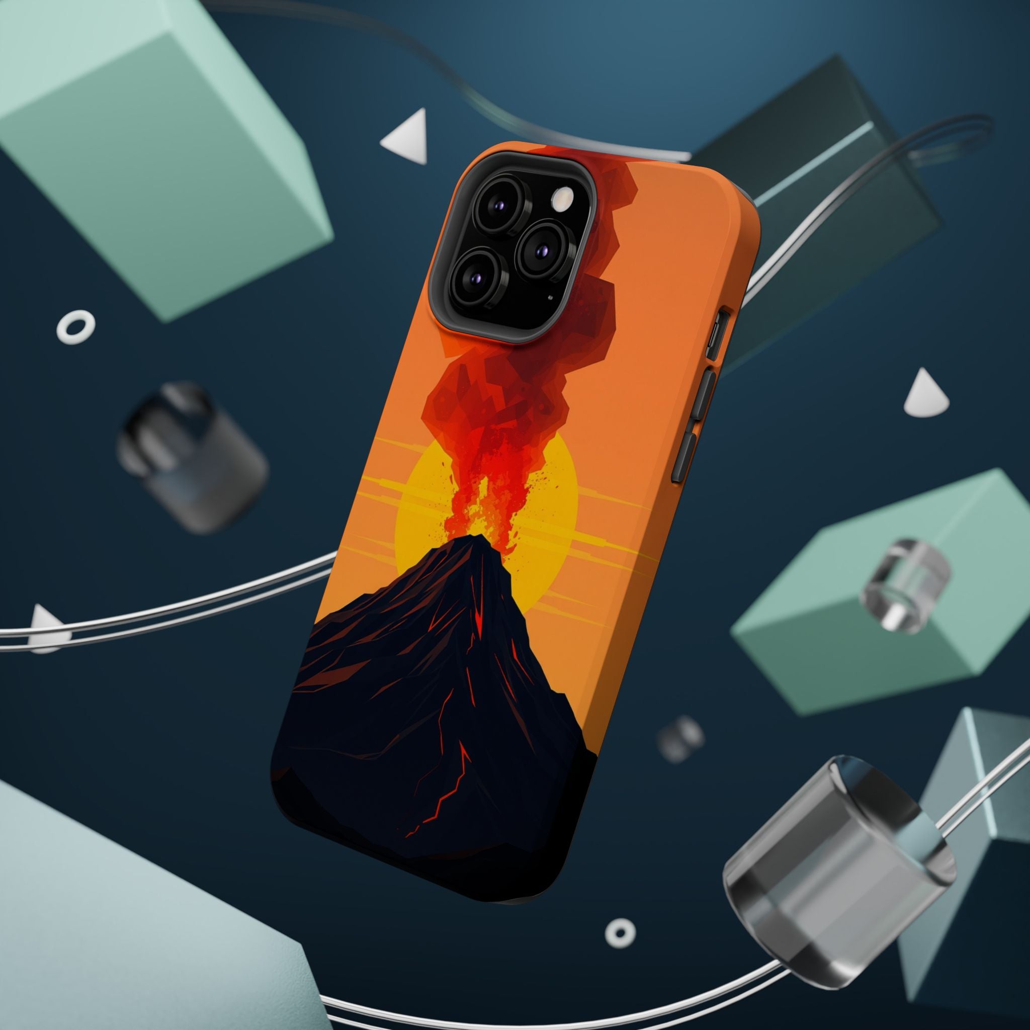 iPhone Vibrant Volcanic Eruption Design Slim Everyday iPhone Designer · iPhone C