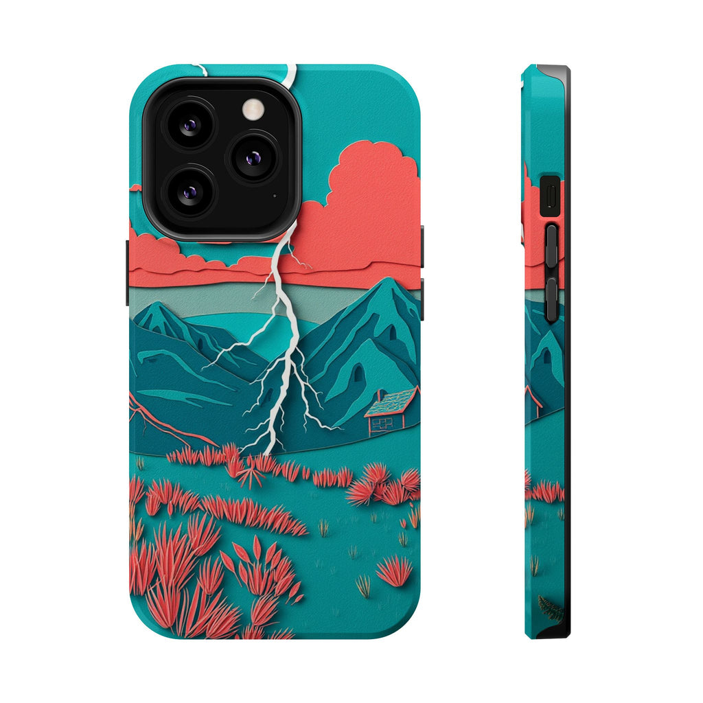 iPhone Prairie Lightning Paper Cut Art Slim Everyday Designer Case · iPhone Case