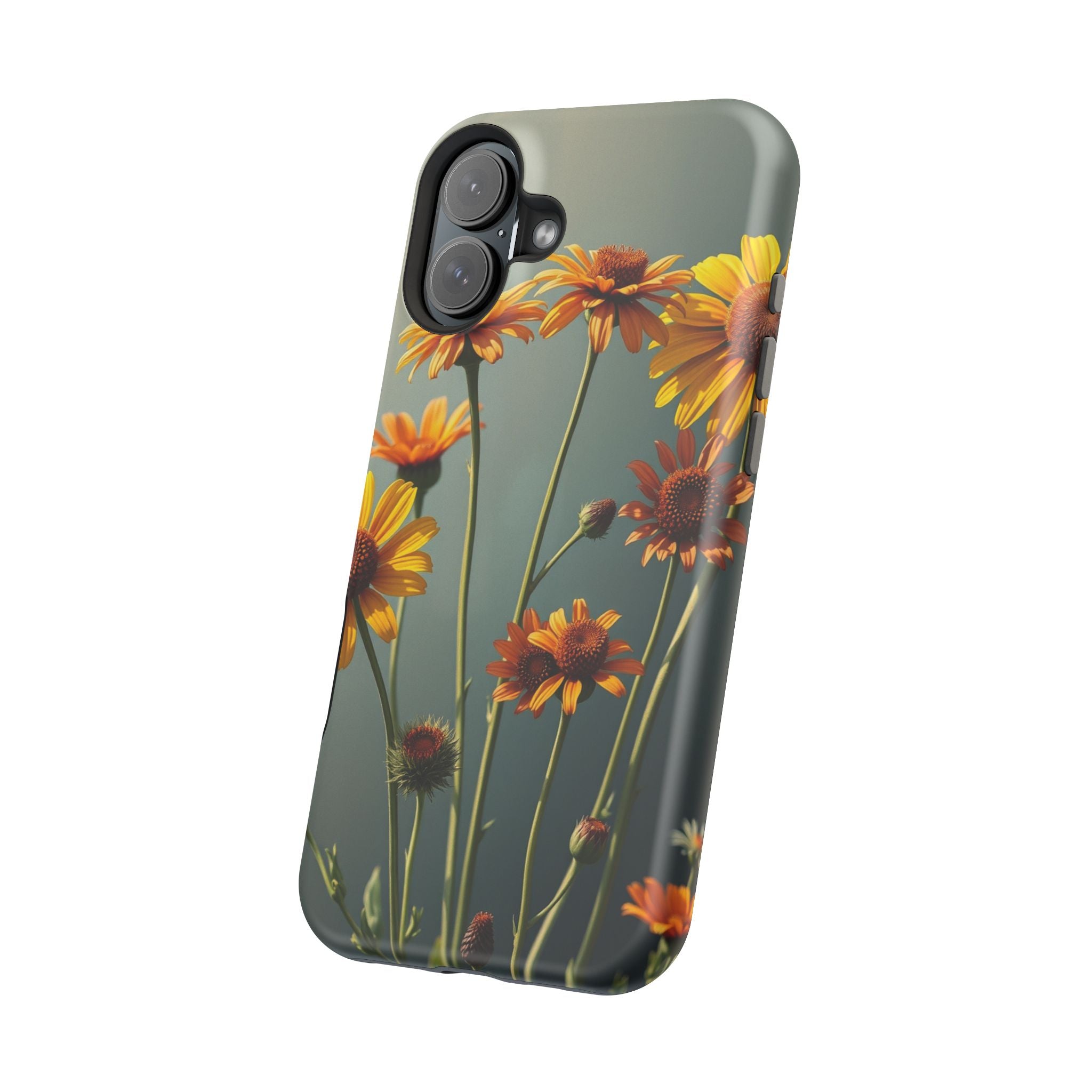 iPhone Mustard And Rust Wildflower Bunch Slim Everyday iPhone Designer · iPhone