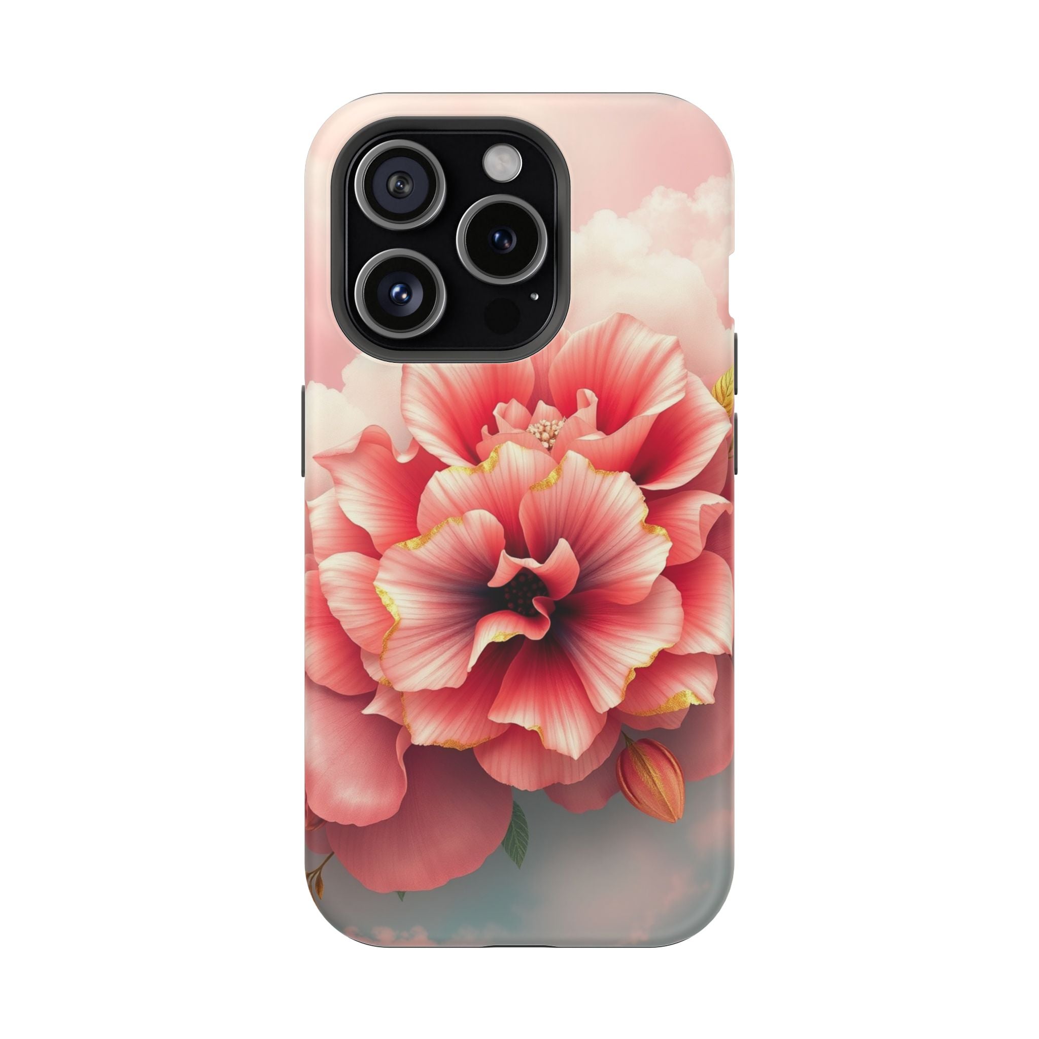 iPhone Pastel Floral Cloud Gold Foil Luxury Slim iPhone Everyday · iPhone Case