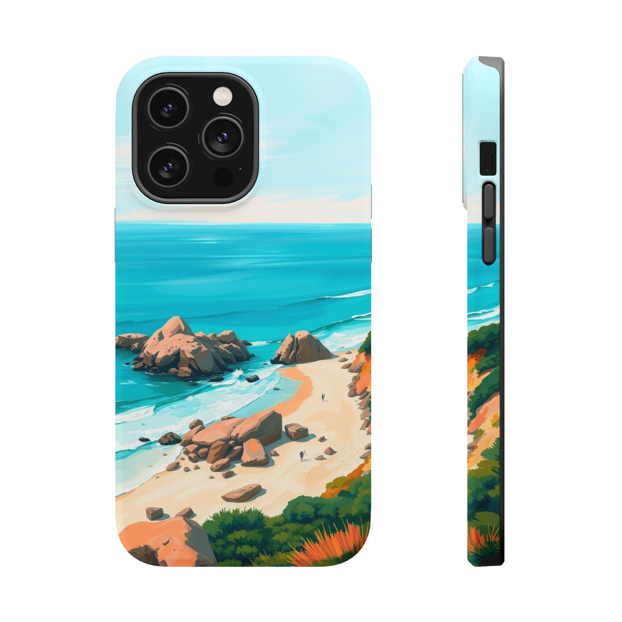 iPhone Pebble Beach Cinematic Art Bold Modern Everyday Snap Case · iPhone Case