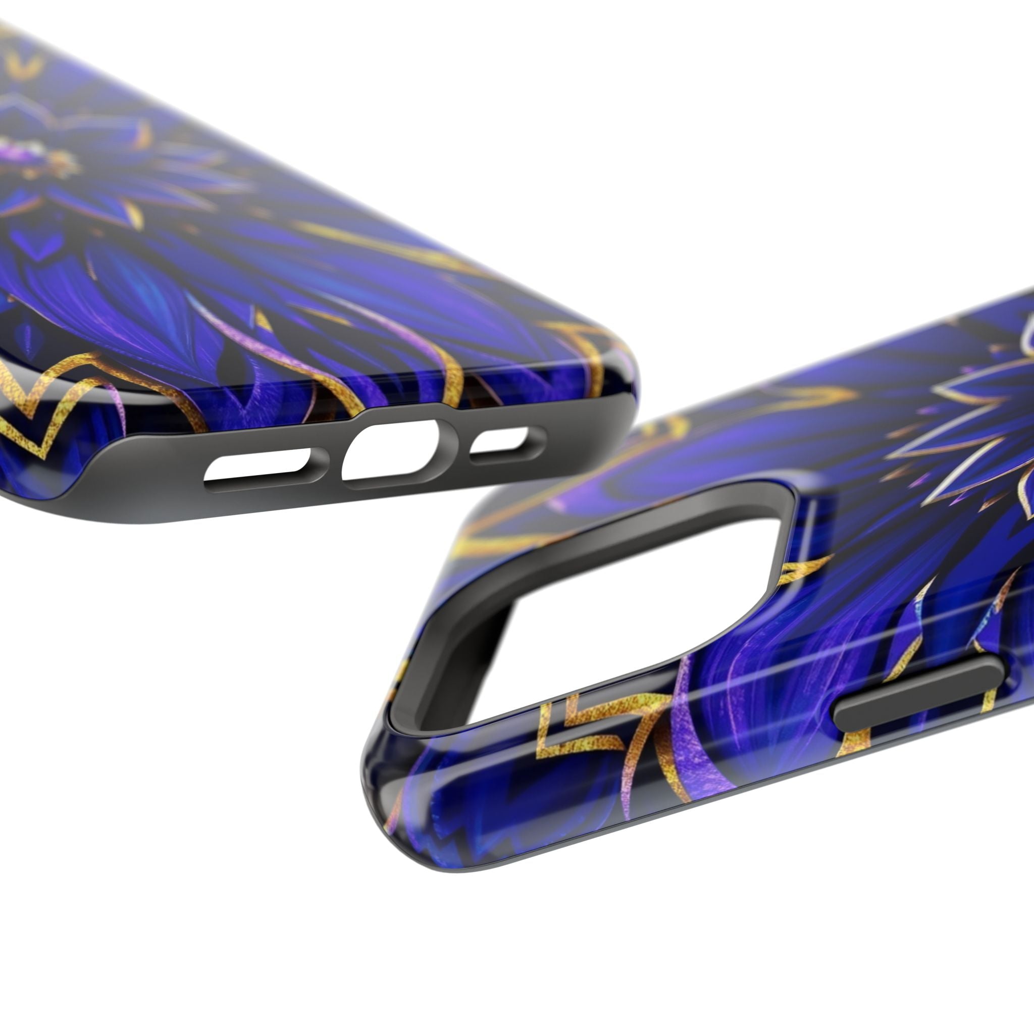 iPhone Floral Mandala Electric Art 14 Slim Everyday Designer Case · iPhone Case