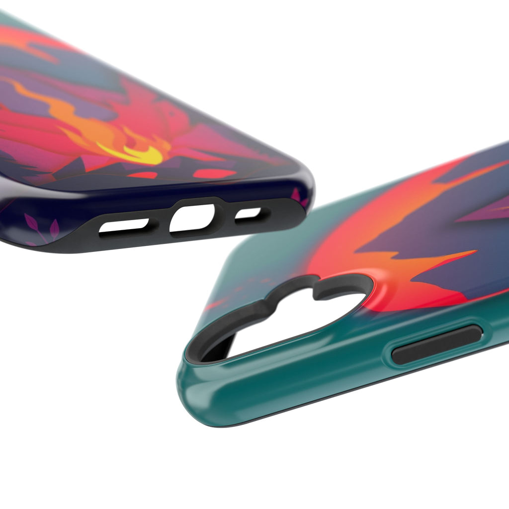 iPhone Cyan And Magenta Wildfire Glow Slim Everyday iPhone 12 Designer · iPhone