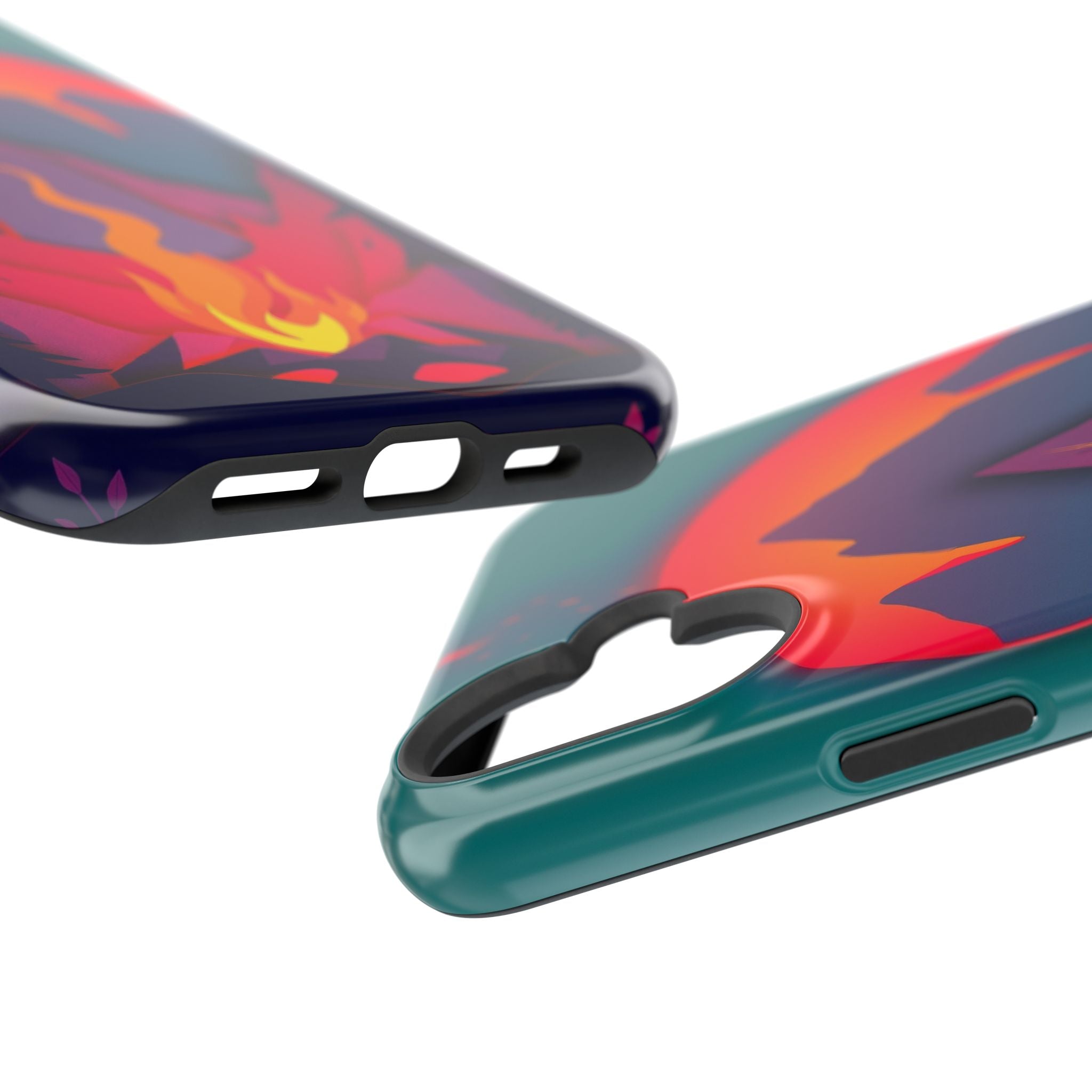 iPhone Cyan And Magenta Wildfire Glow Slim Everyday iPhone 12 Designer · iPhone