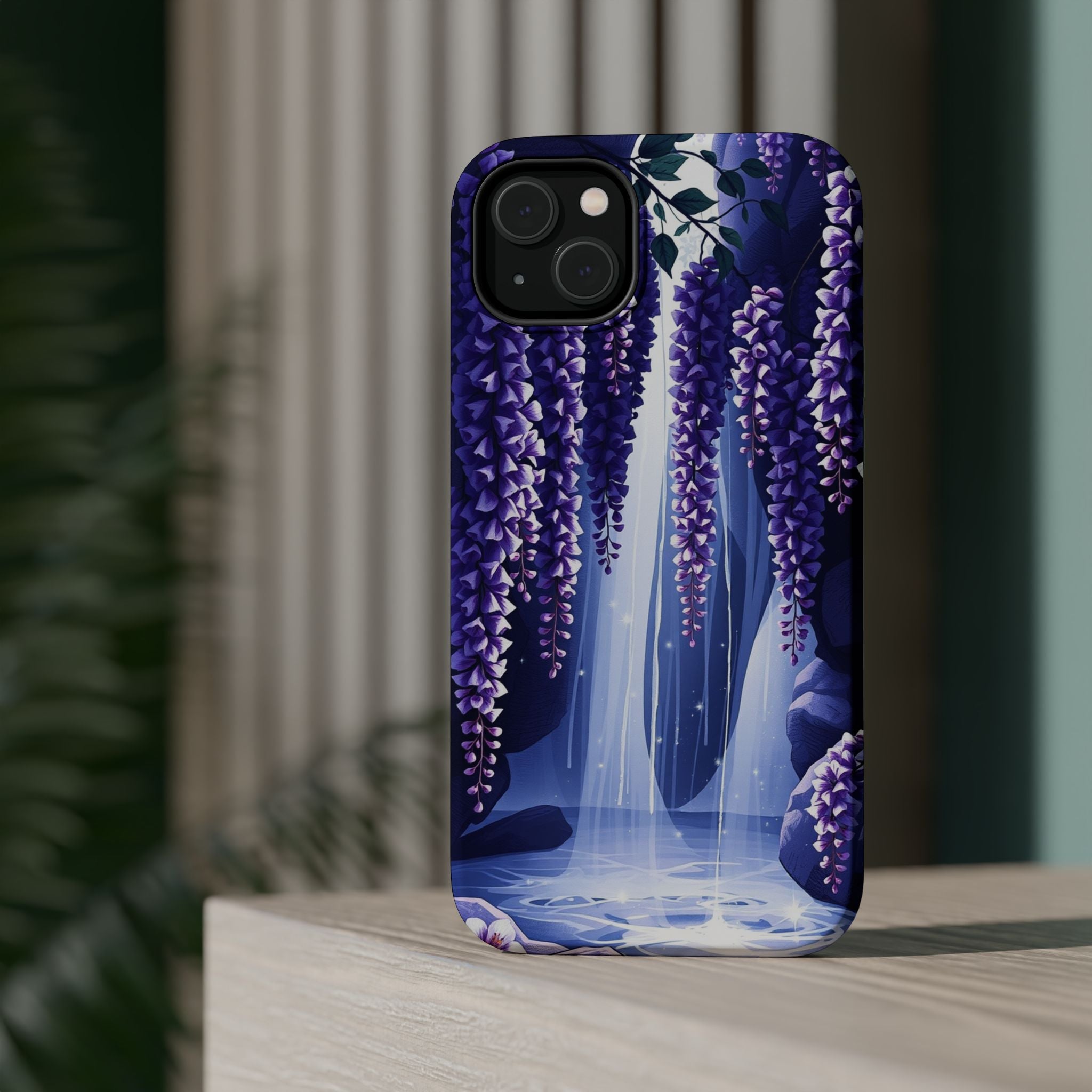 iPhone Wisteria Cascade Serene Design Slim Snap Case Ga · iPhone Case