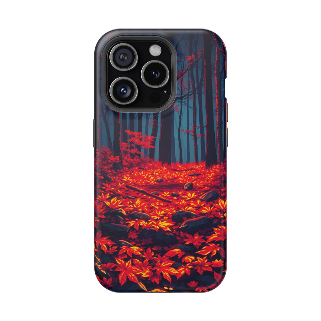 iPhone Black And Crimson Autumn Forest Floor Slim iPhone Everyday · iPhone Case
