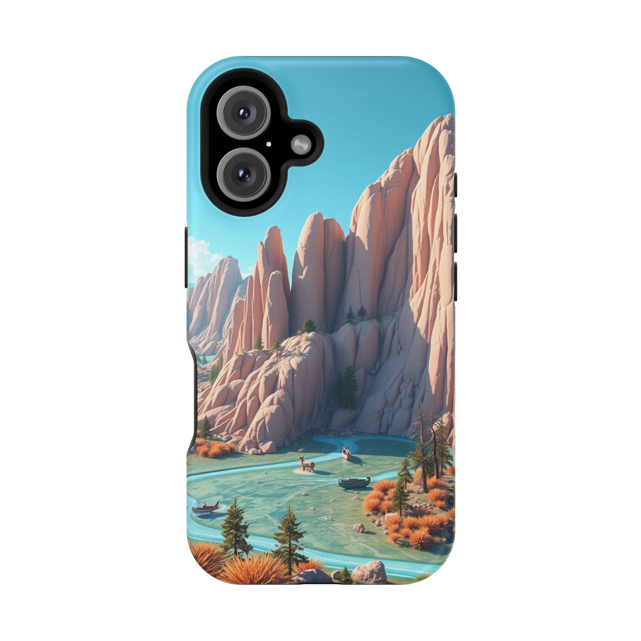 iPhone Pine Ridge Electric Art Slim Everyday Designer Case · iPhone Case