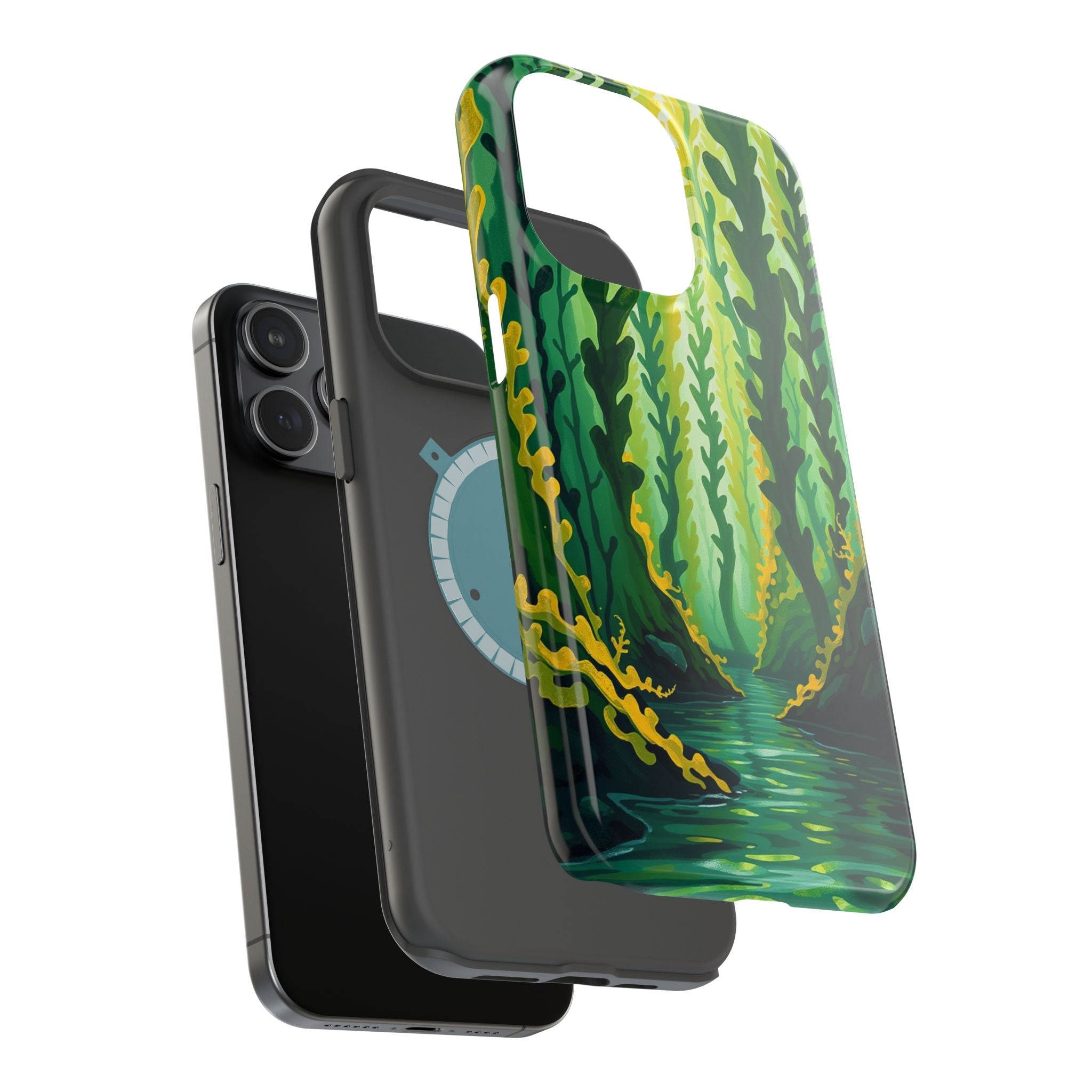 iPhone Kelp Forest Oil Painting Impressionist Slim iPhone Everyday · iPhone Case