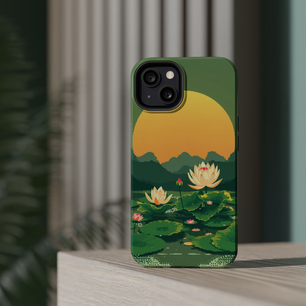 iPhone Lotus Pond Enchanted Art Slim Everyday Designer Case · iPhone Case