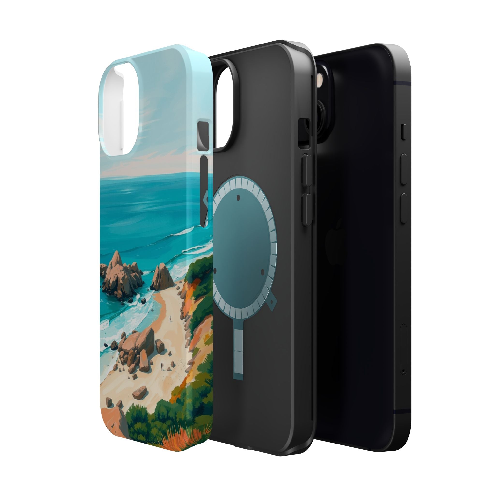 iPhone Pebble Beach Cinematic Art Bold Modern Everyday Snap Case · iPhone Case