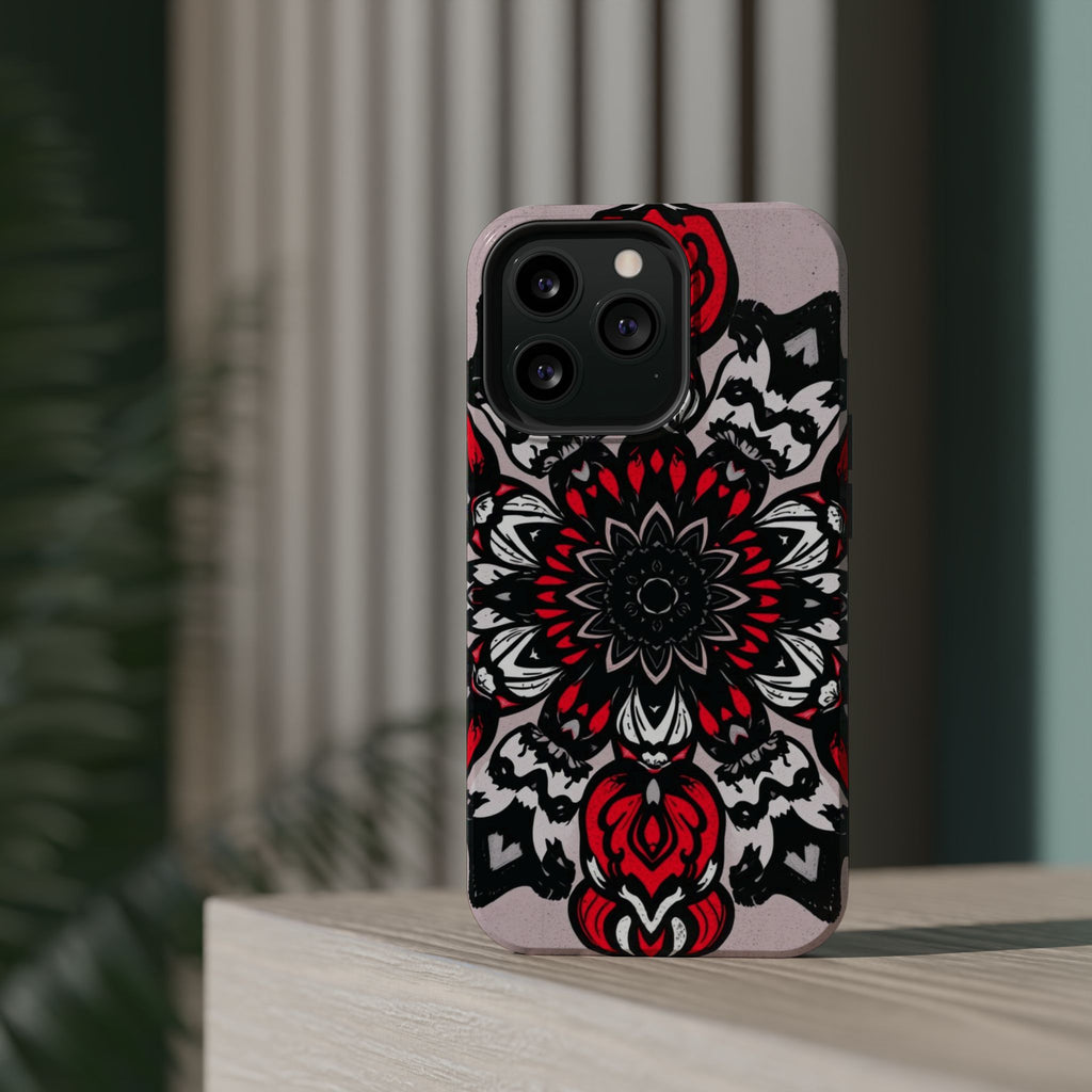 iPhone Floral Mandala Bold Art Slim Everyday Designer Case · iPhone Case