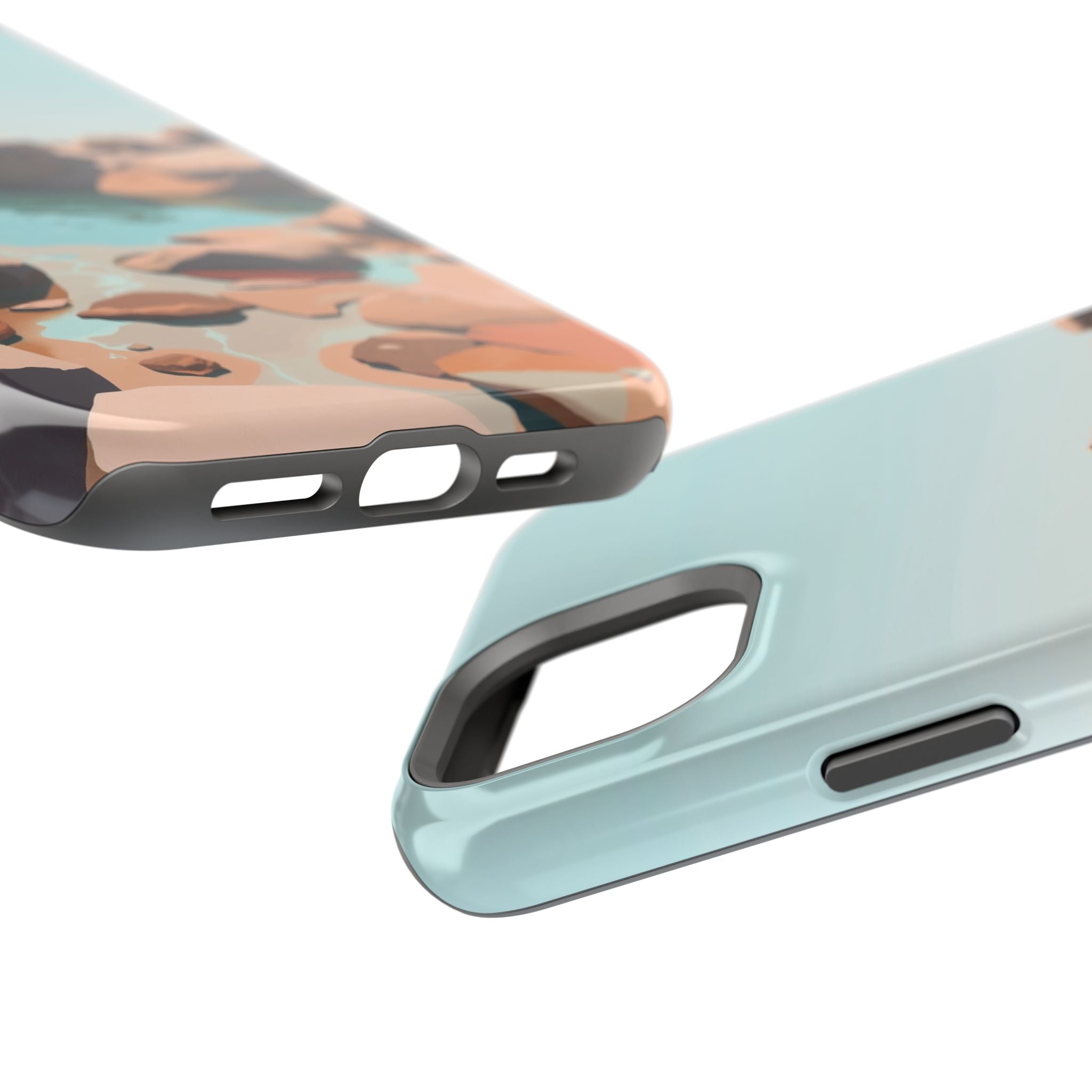iPhone Tidal Pool Oil Painting Impressionist Slim iPhone Everyday · iPhone Case