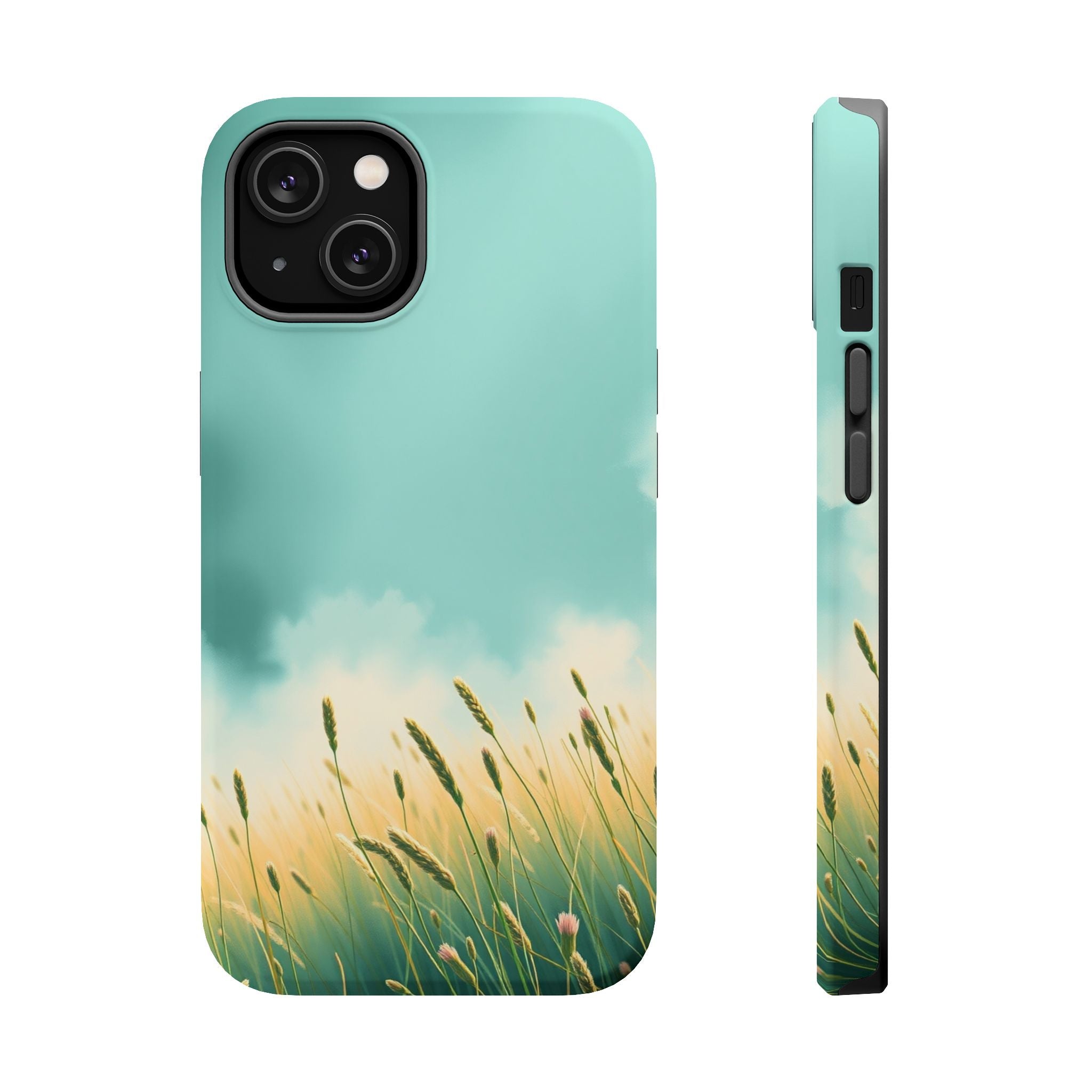 iPhone Mint And Blush Spring Meadow Slim Everyday Designer Case · iPhone Case