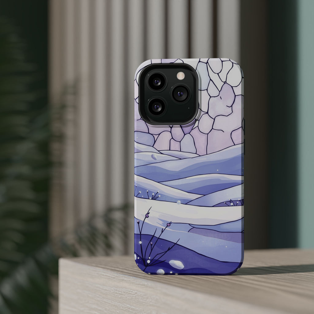 iPhone Snow Field Electric Art 11 Bold Modern Everyday Snap Case · iPhone Case