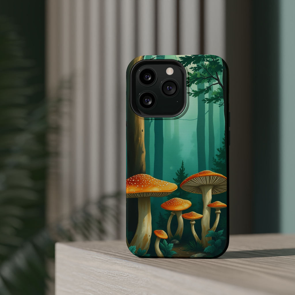 iPhone Mushroom Forest Oil Painting Impressionist iPhone Clean Minimal · iPhone