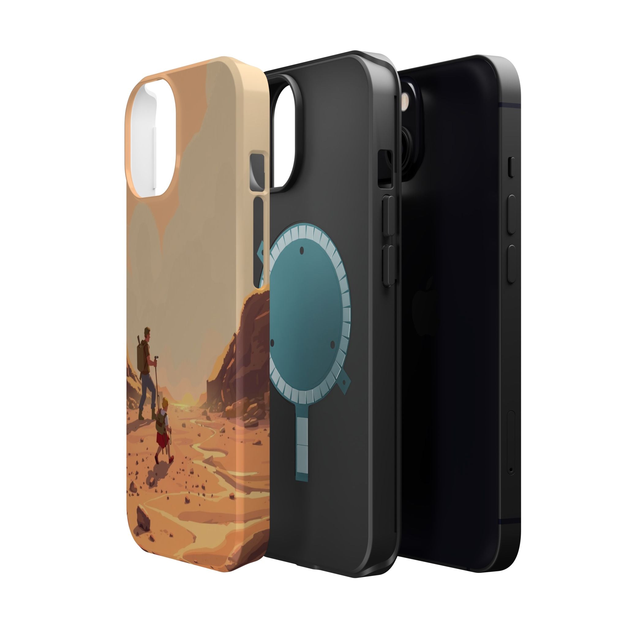 iPhone Burnt Orange And Sand Barely Surviving Slim Everyday Designer Case · iPho
