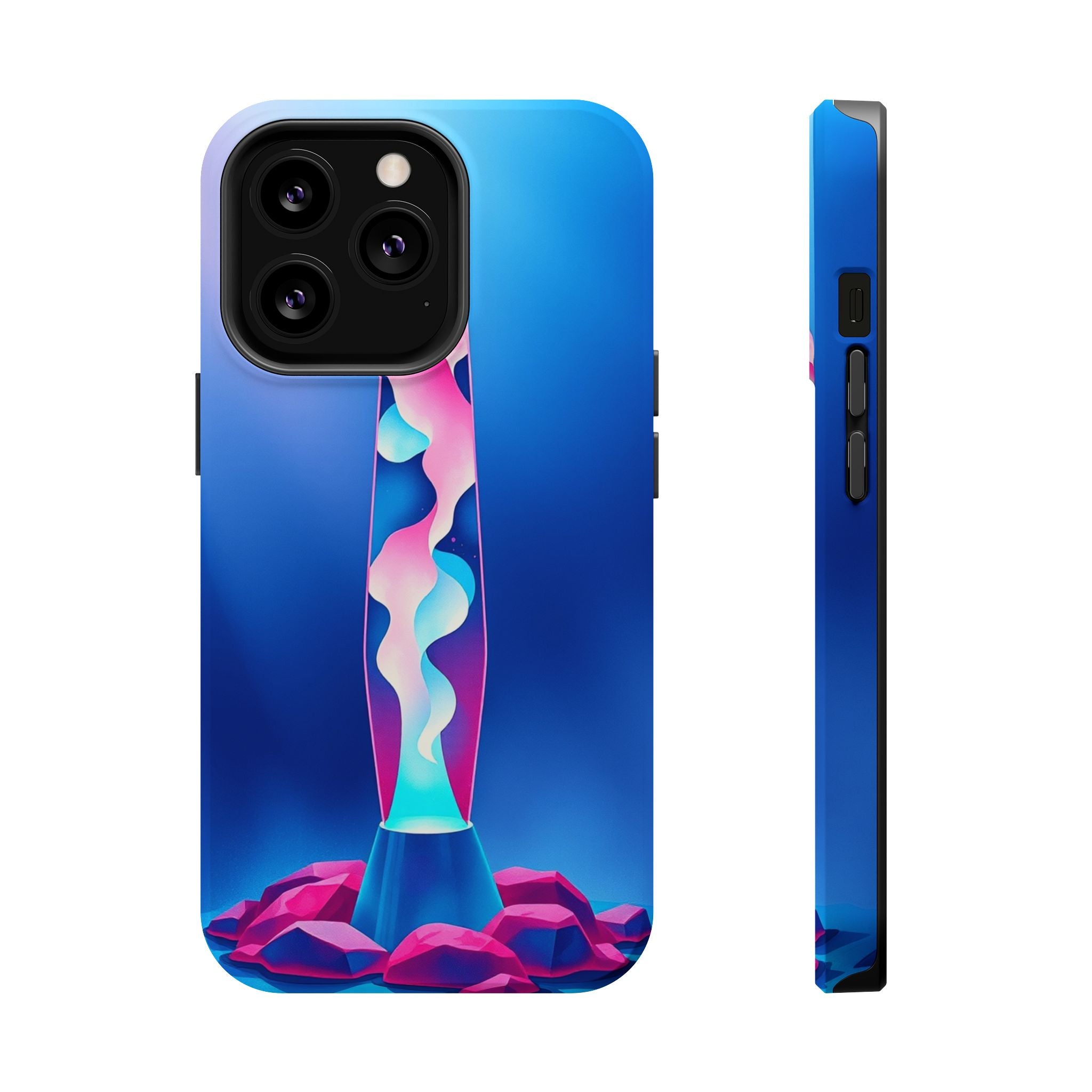 iPhone Cyan And Magenta Lava Lamp Flow Slim Everyday Designer Case · iPhone Case