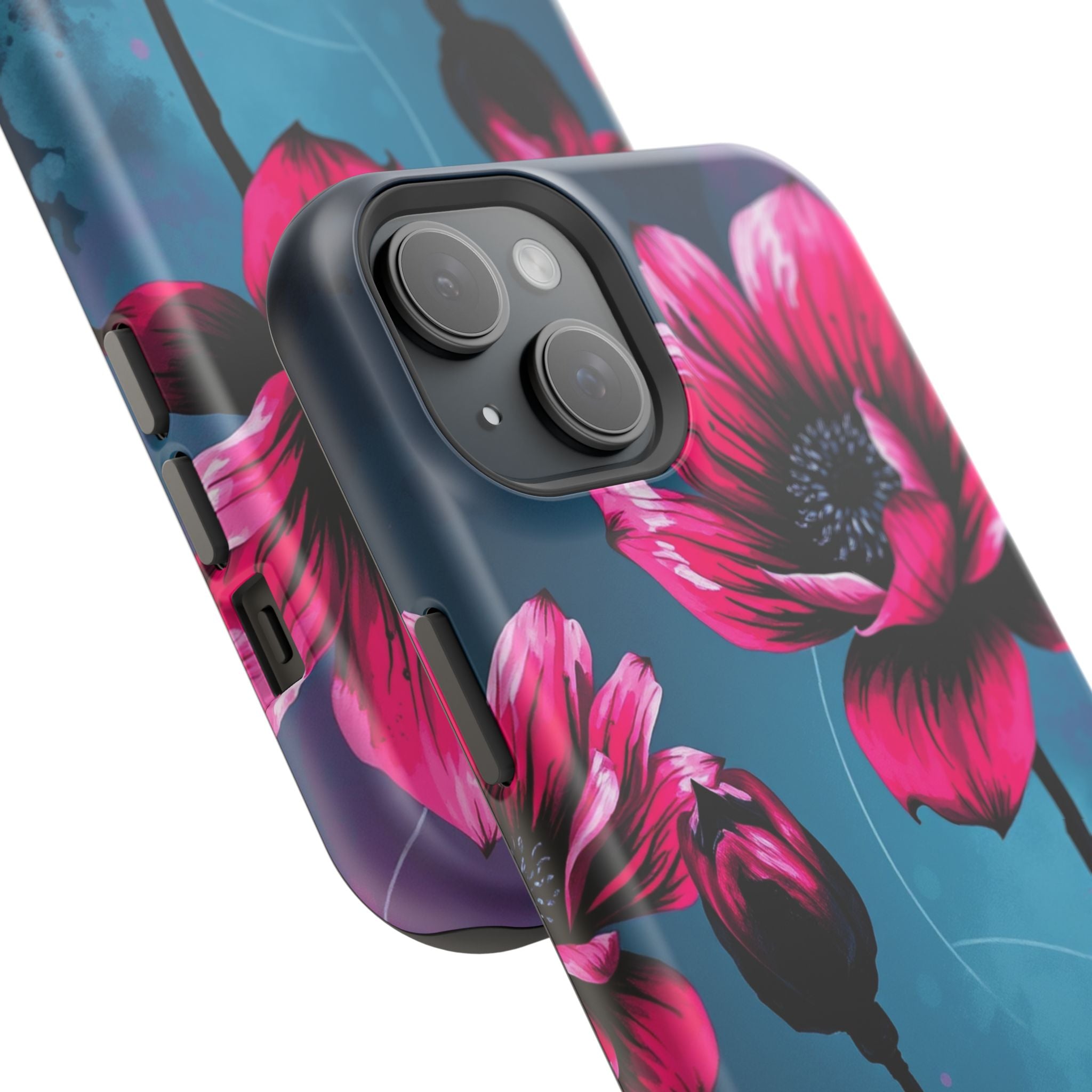 iPhone Floral Ink Wash Bold Art Slim Everyday Designer Case · iPhone Case