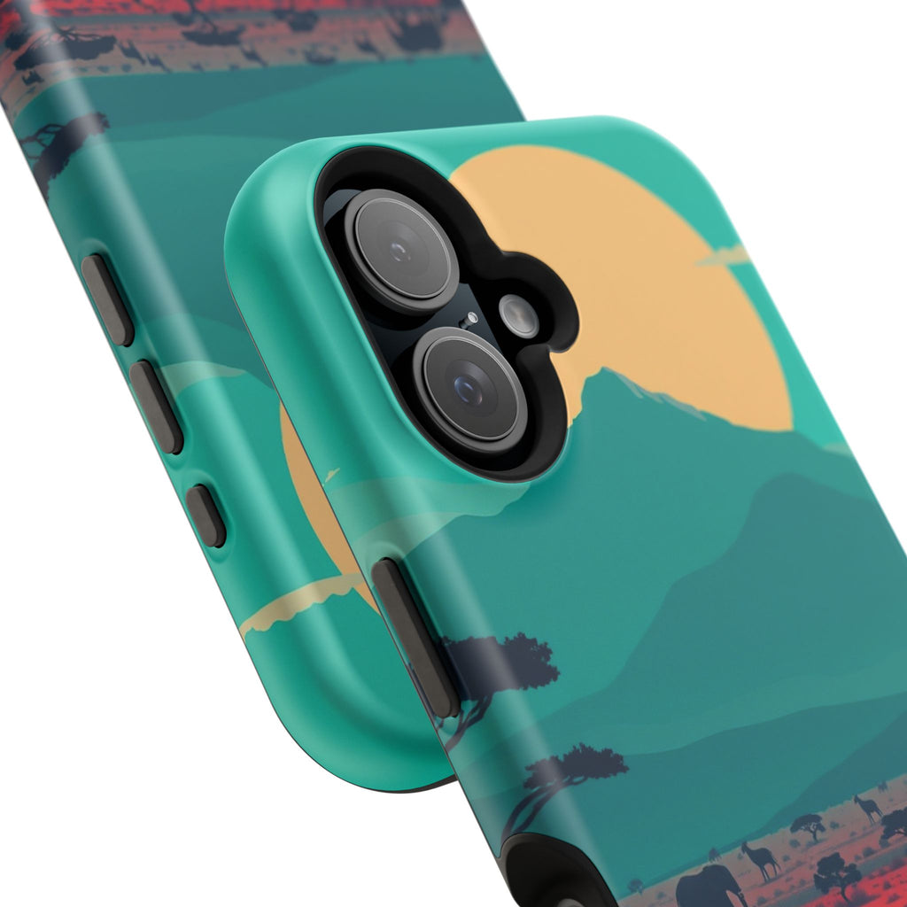 iPhone Savanna Horizon Vintage Retro Poster Slim iPhone Everyday · iPhone Case