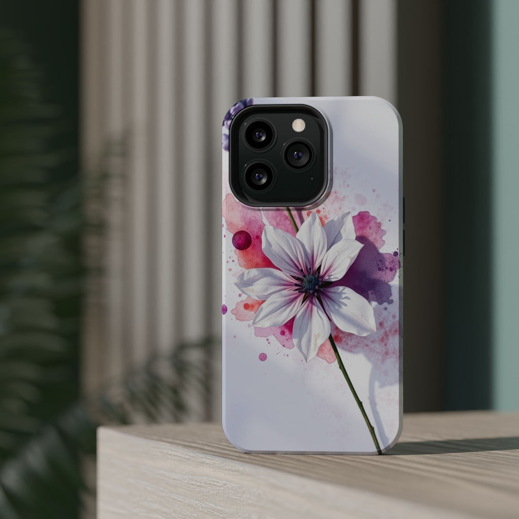 iPhone Floral Watercolor Splash Bold Art Slim Everyday iPhone 15 · iPhone Case